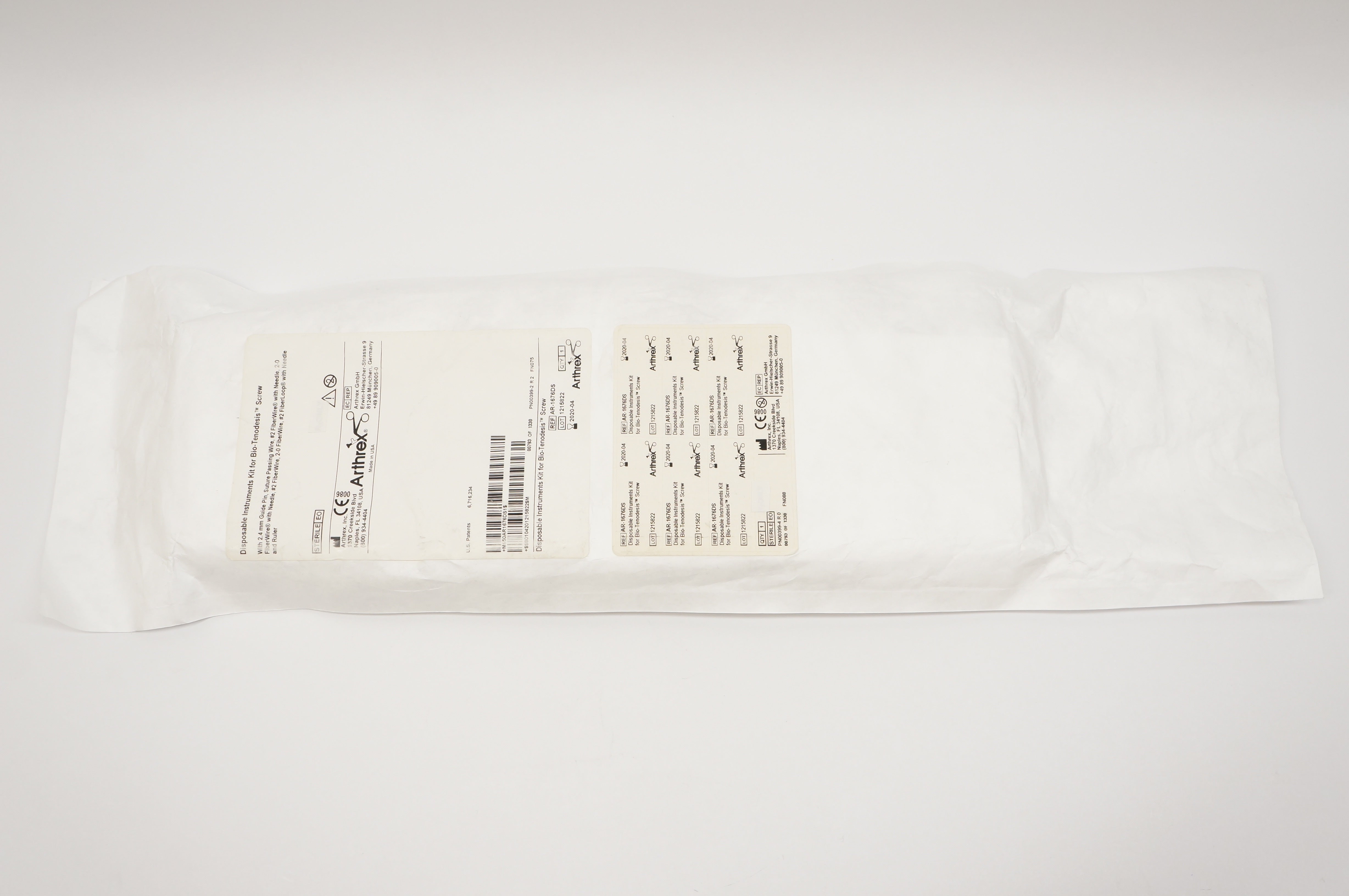 Arthrex AR-1676DS Disposable Instruments Kit for Bio-Tenodesis Screw (x)