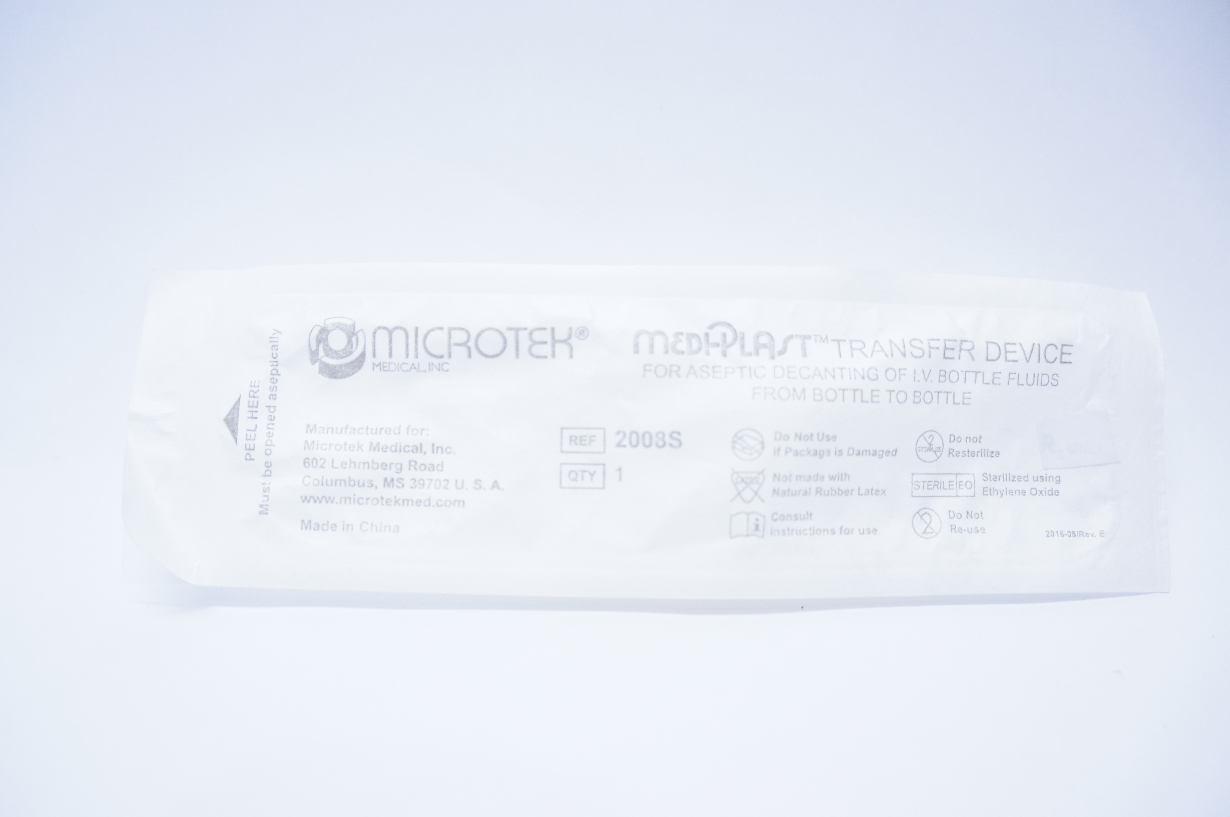 Microtek 2008S Medi-Plast Transfer Device