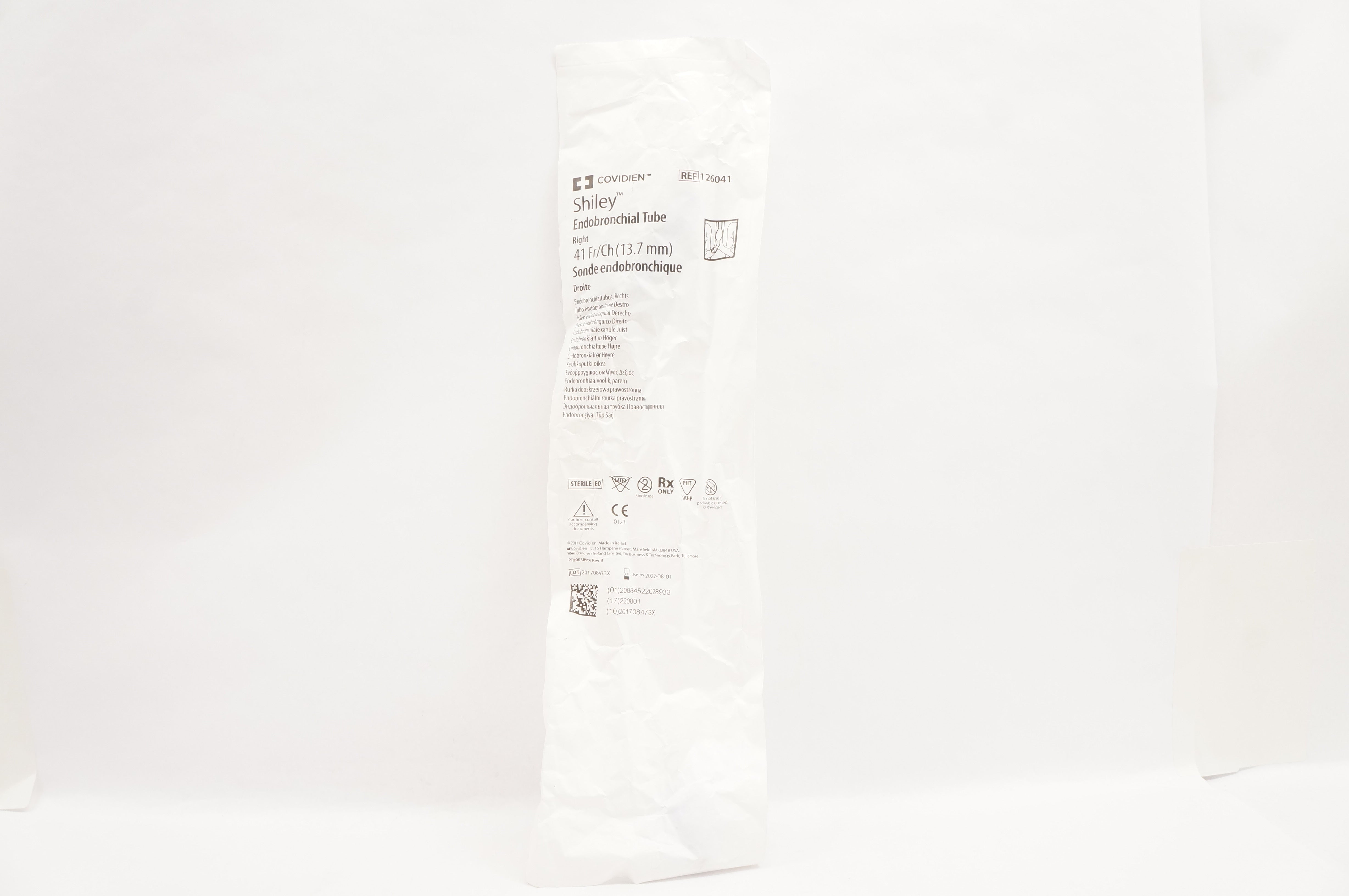 Covidien 126041 Shiley Endobronchial Tube Right 41Fr/Ch (13.7mm)