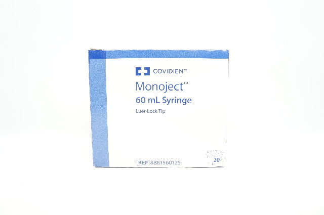 Covidien 8881560125 MONOJECT 60mL with Luer Lock Tip - Box of 20