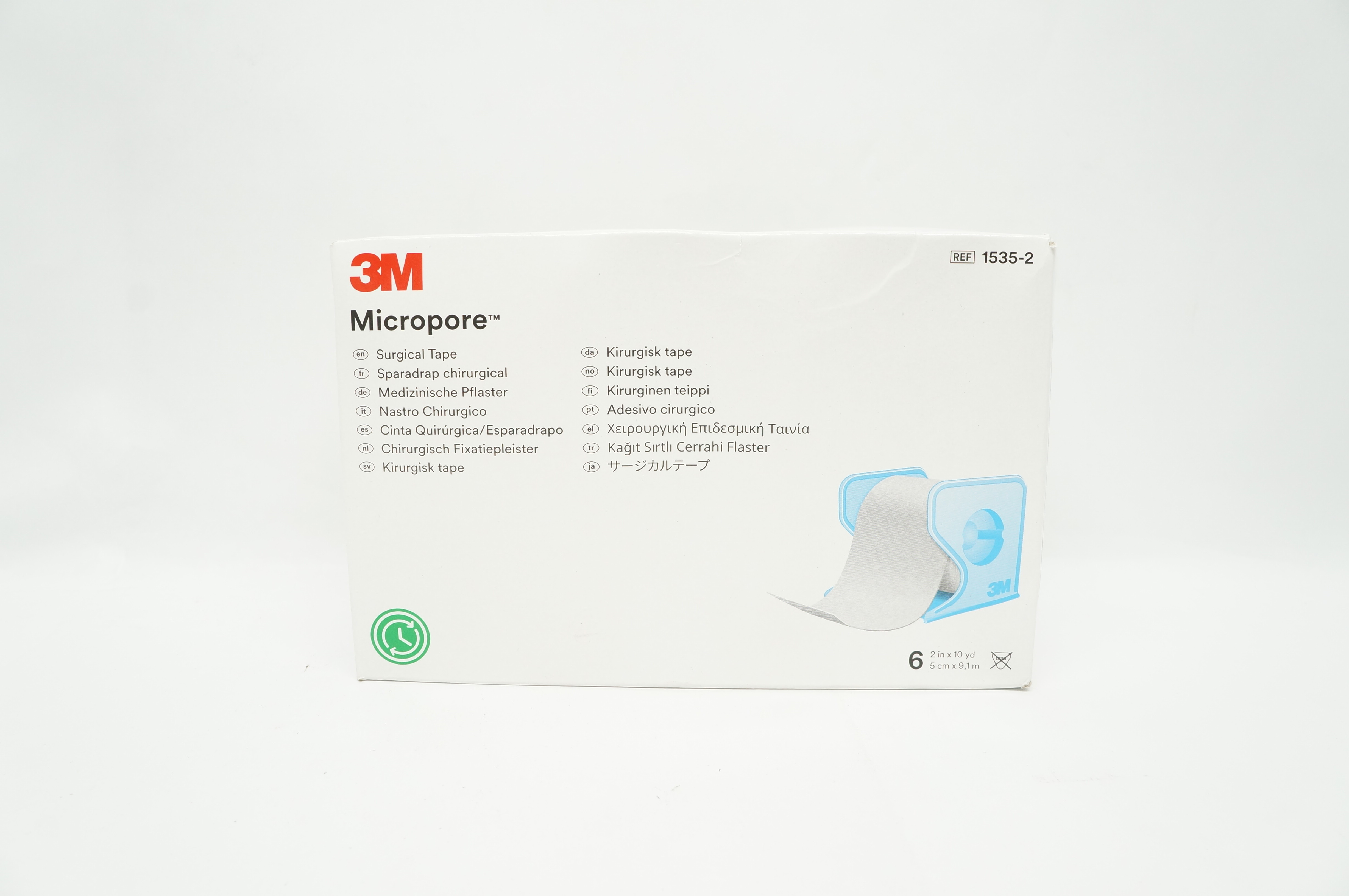 3M 1535-2 Micropore Surgical Tape 2 inch x 10 yd - Box of 6