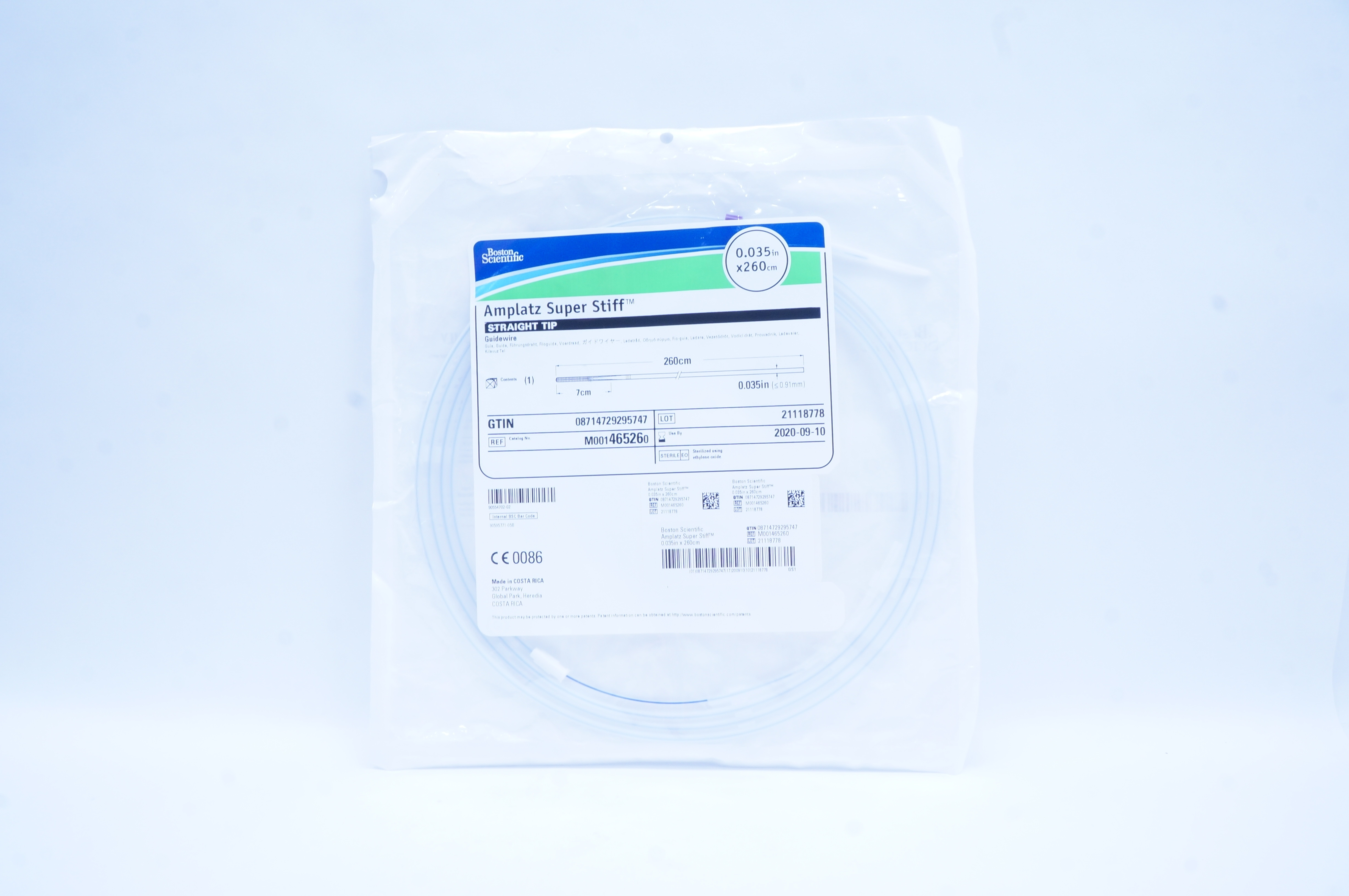 Boston Scientific M001465260 Amplatz Super Stiff Guidewire 0.035inch x 260cm (x)