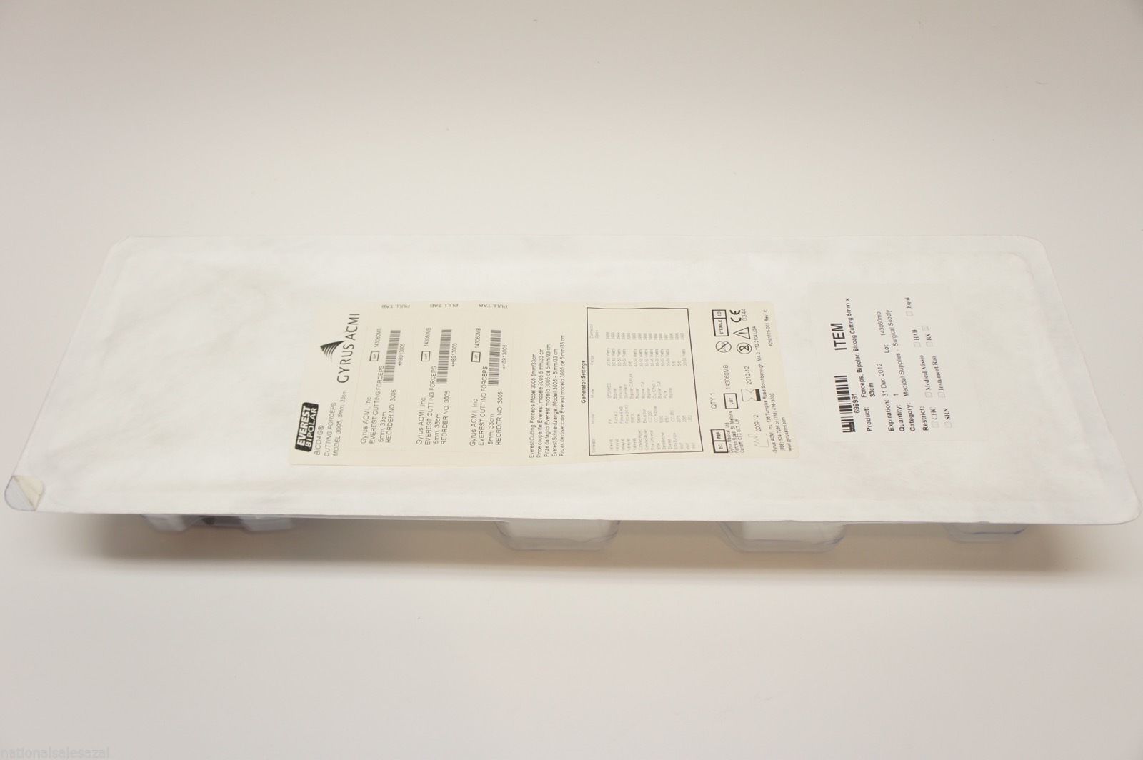 3005PK ~ Gyrus ACMI Eveest Cutting Forceps 5mm x 33cm (x)