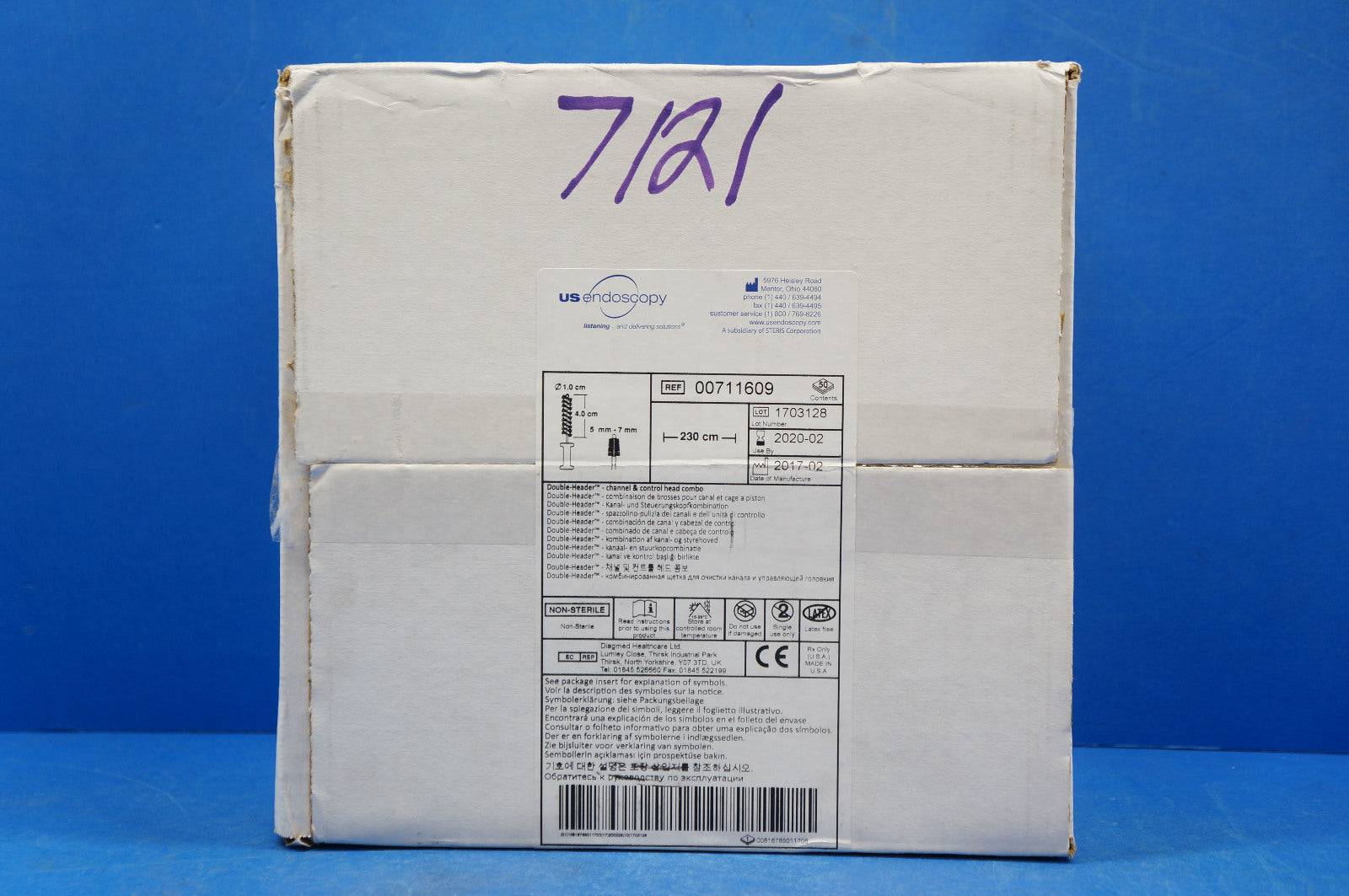 usendoscopy 00711609 Double-Header - Channel & Control Head Combo 230~ Box of 50