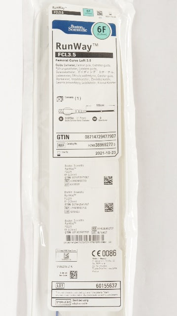 Boston Scientific H749389692720 RunWay FCL3.5 Guide Cath. 6F x 100cm (x)