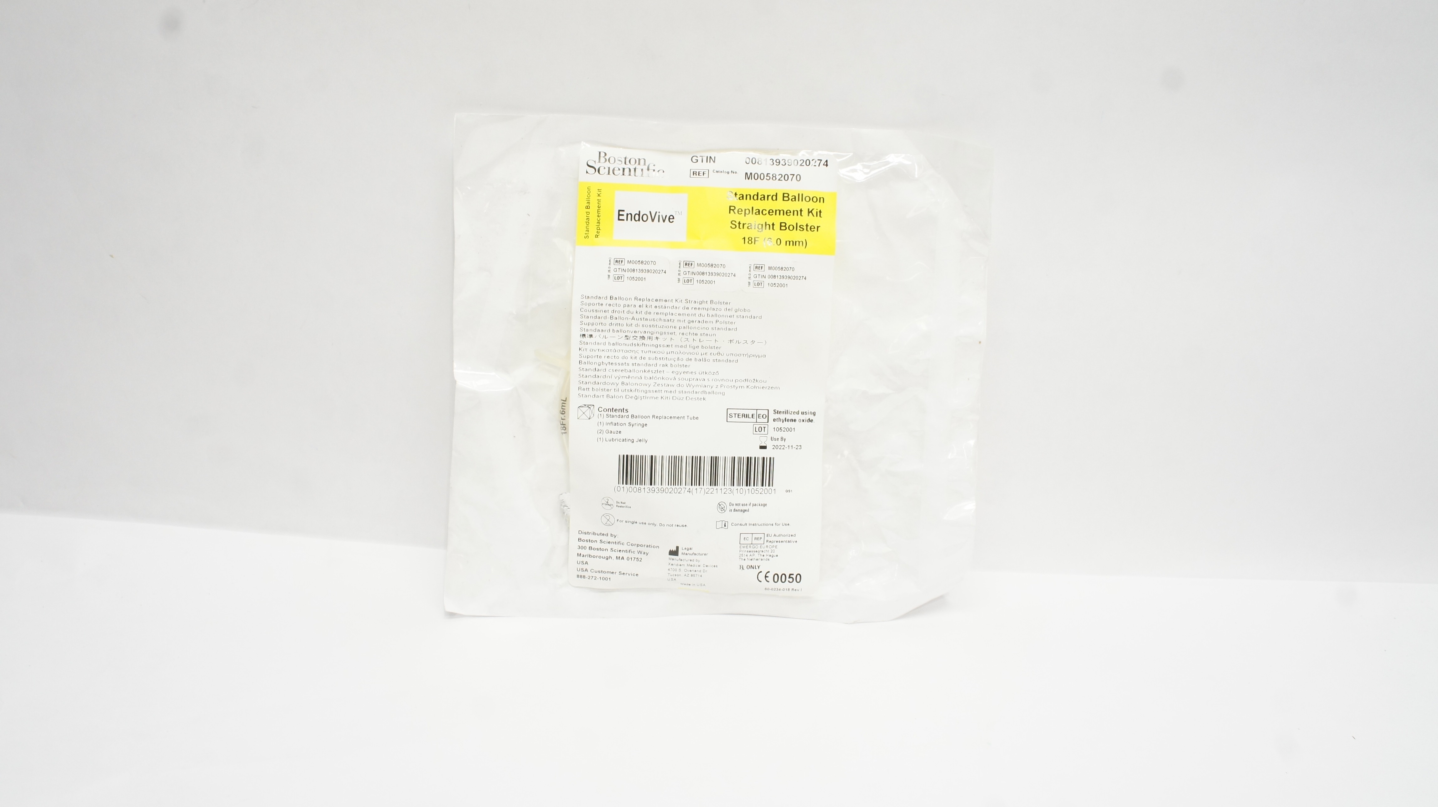 Boston Scientific M00582070 EndoVive Standard Balloon Replacement Kit 18F (x)
