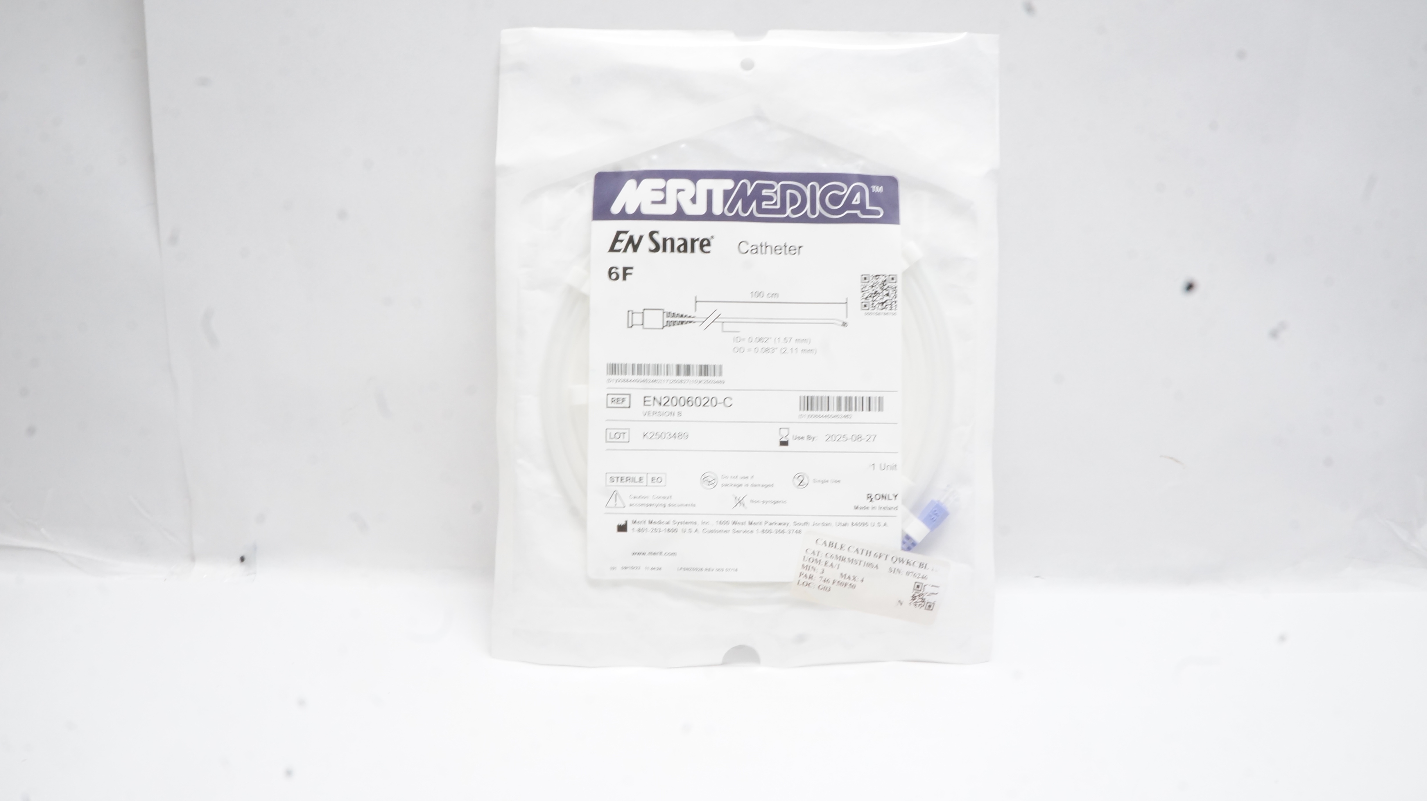 Merit Medical EN2006020-C EN Snare Cath. 6F x 100cm 0.062inch ID x 0.083inch OD