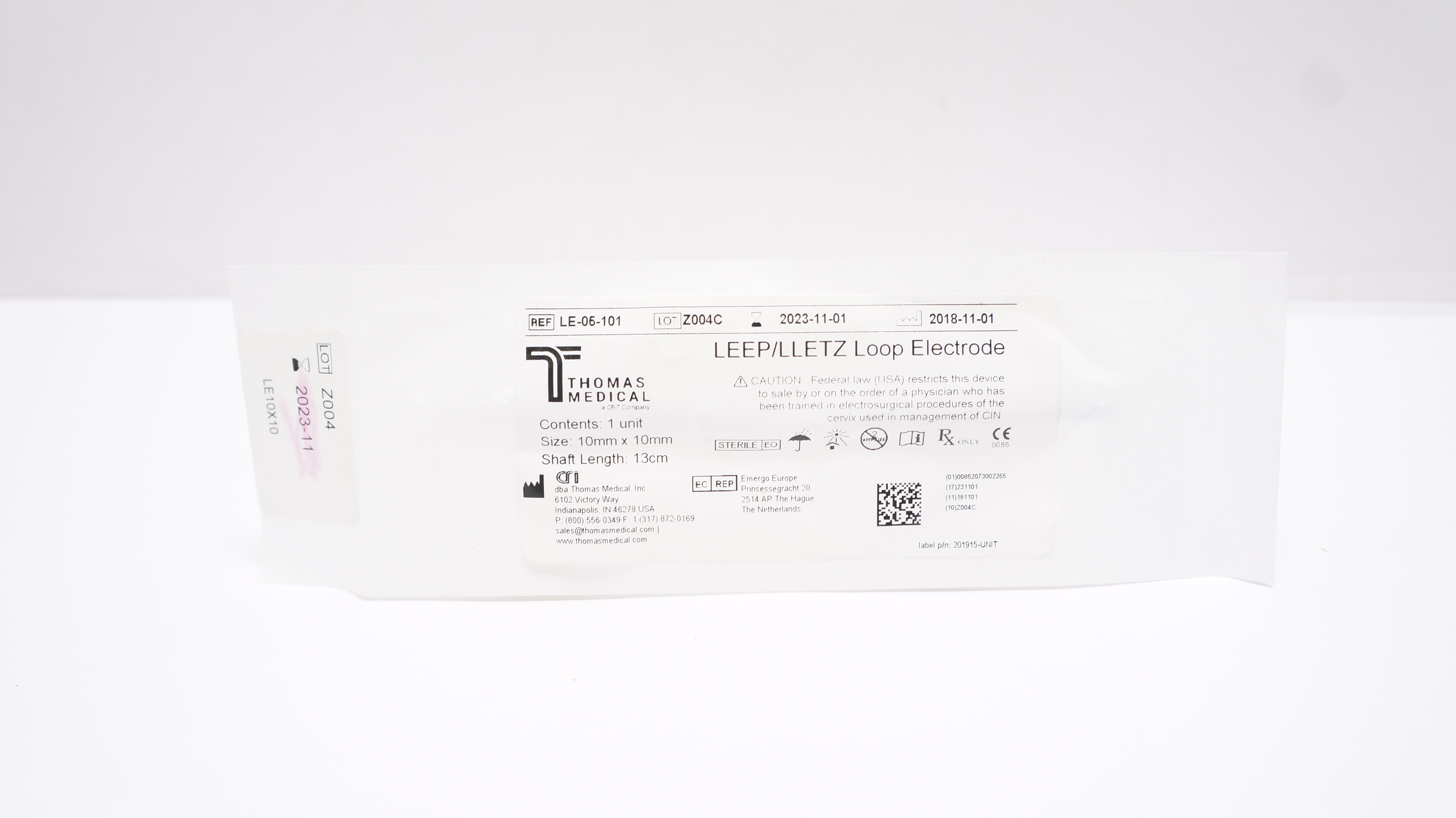 Thomas Medical LE-05-101 LEEP/LLETZ Loop Electrode 10mm x 10mm (x)