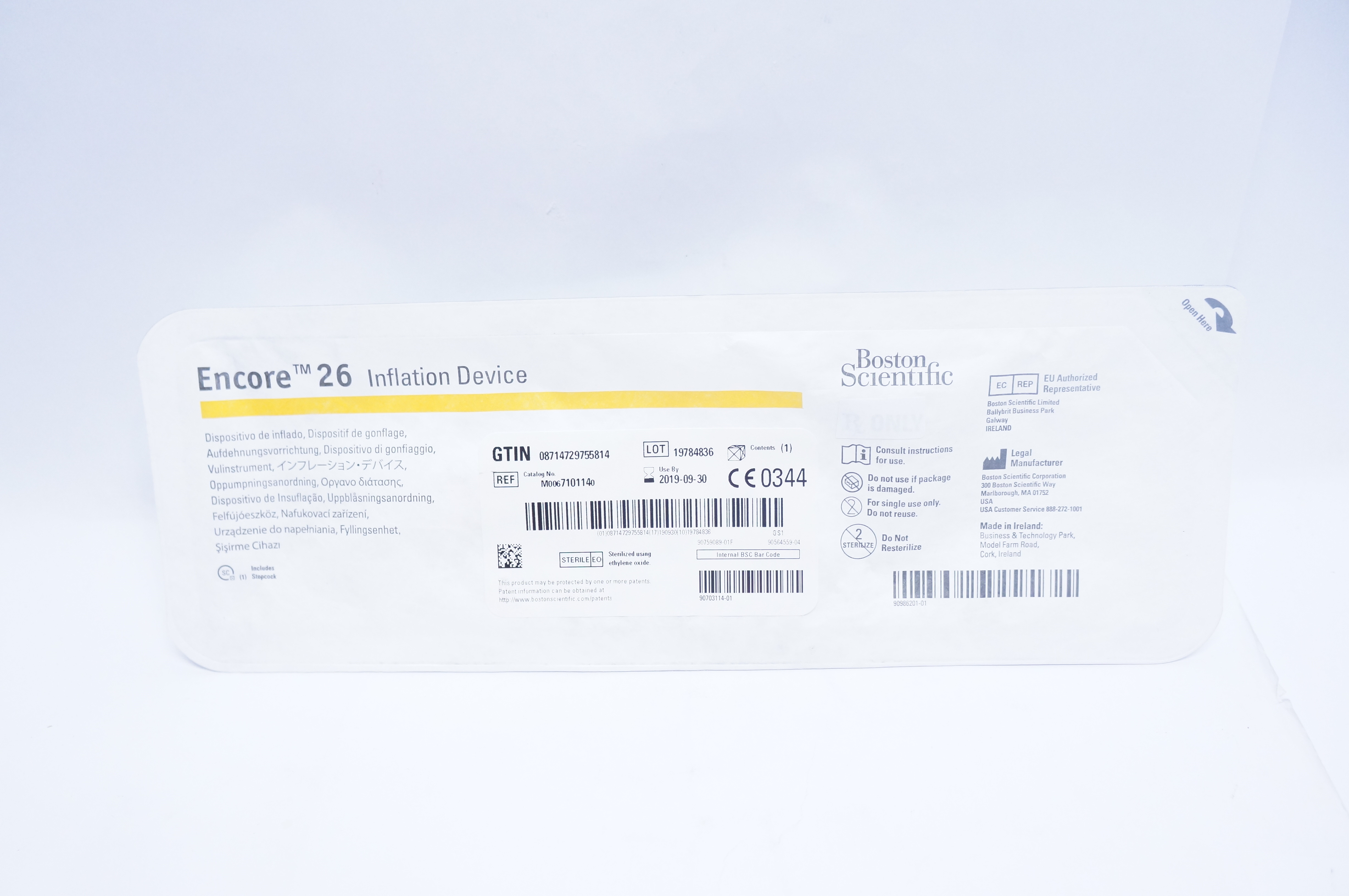 Boston Scientific 710114 Encore 26 Inflation Device (x)