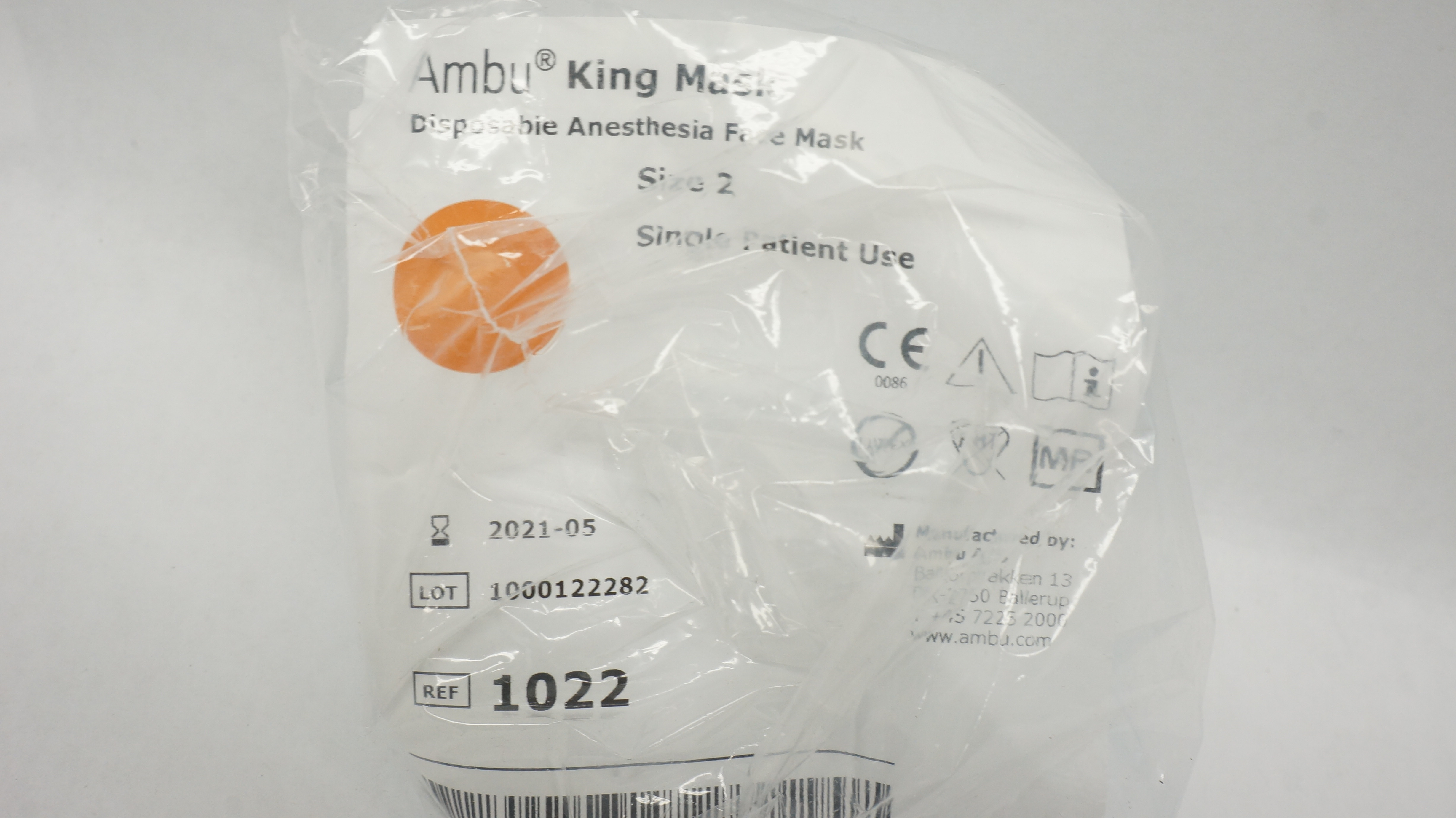 AMBU 1022 King Mask Disposable Anesthesia Face Mask Size 2 (x)