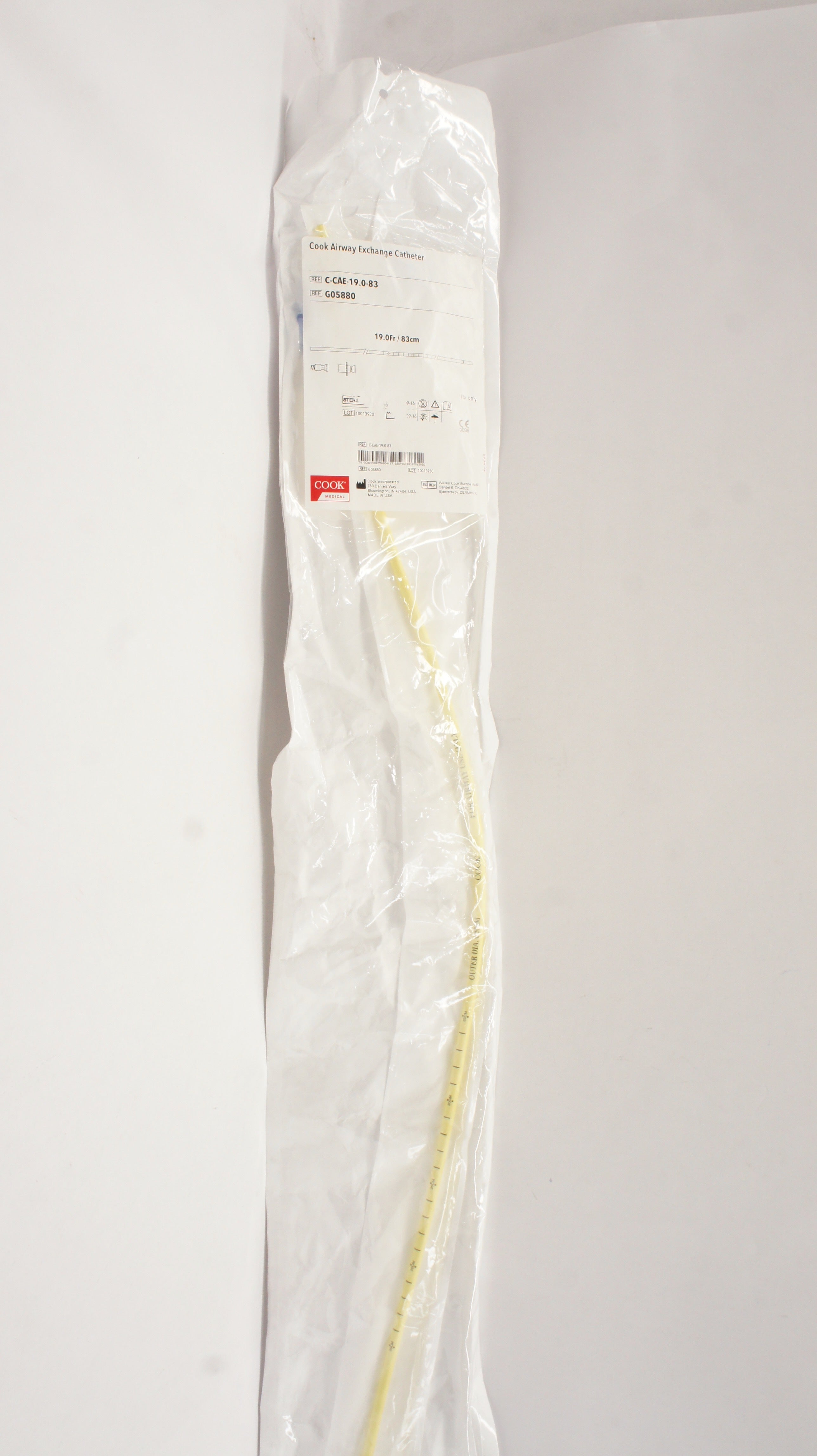 Cook Medical G05880 Cook Airway Exchange Cath. 19.0Fr x 83cm (x)