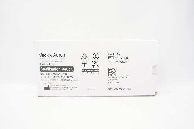 Medical Action 525 Sterilization Pouch 5-1/4 x 10inch - Box of 200