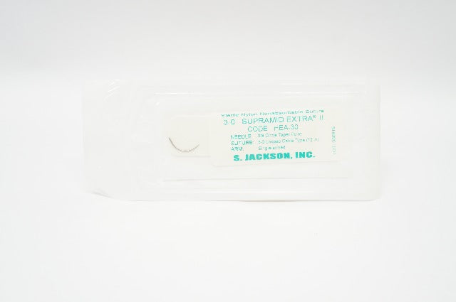 S. Jackson HEA-30 3-0 Stre Supramid Extra II 3/8 Circle Taper, 12inch