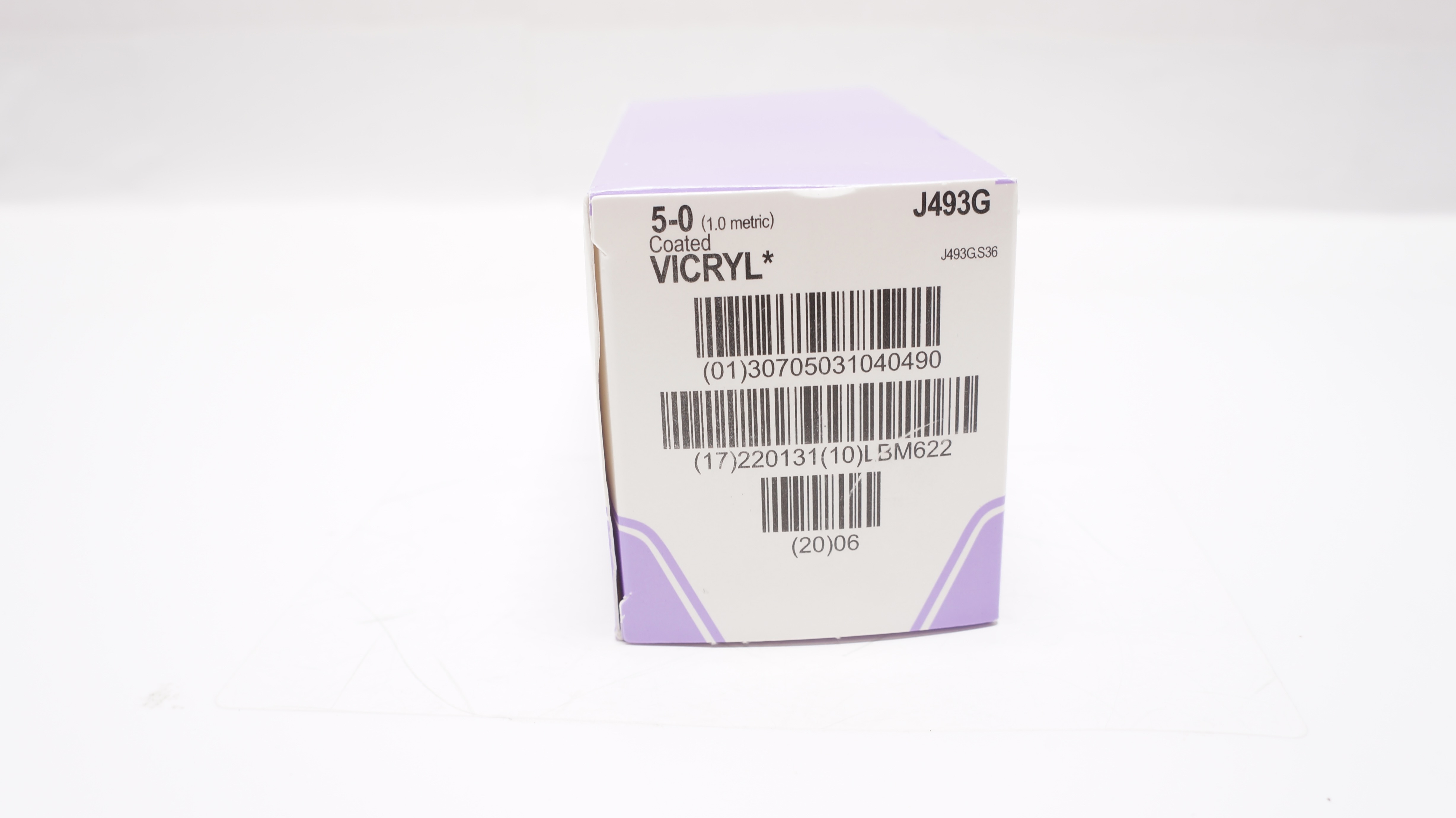 Ethicon J493G 5-0 Coated VICRYL Stre P-3 13mm 3/8 Circle, 18inch (x) - Box of 12