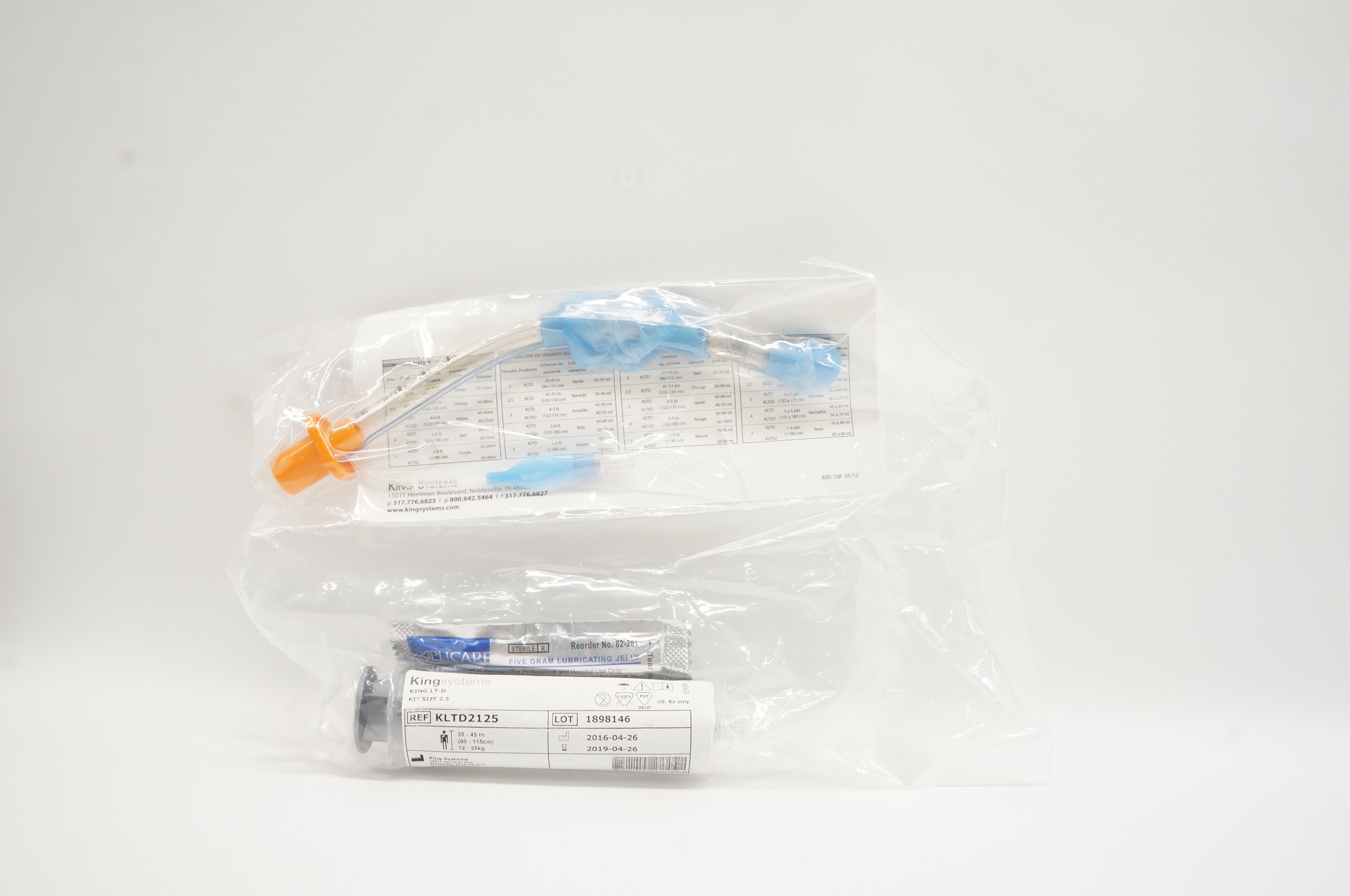 King Systems KLTD2125 King LT-D Kit Size 2.5 (x)