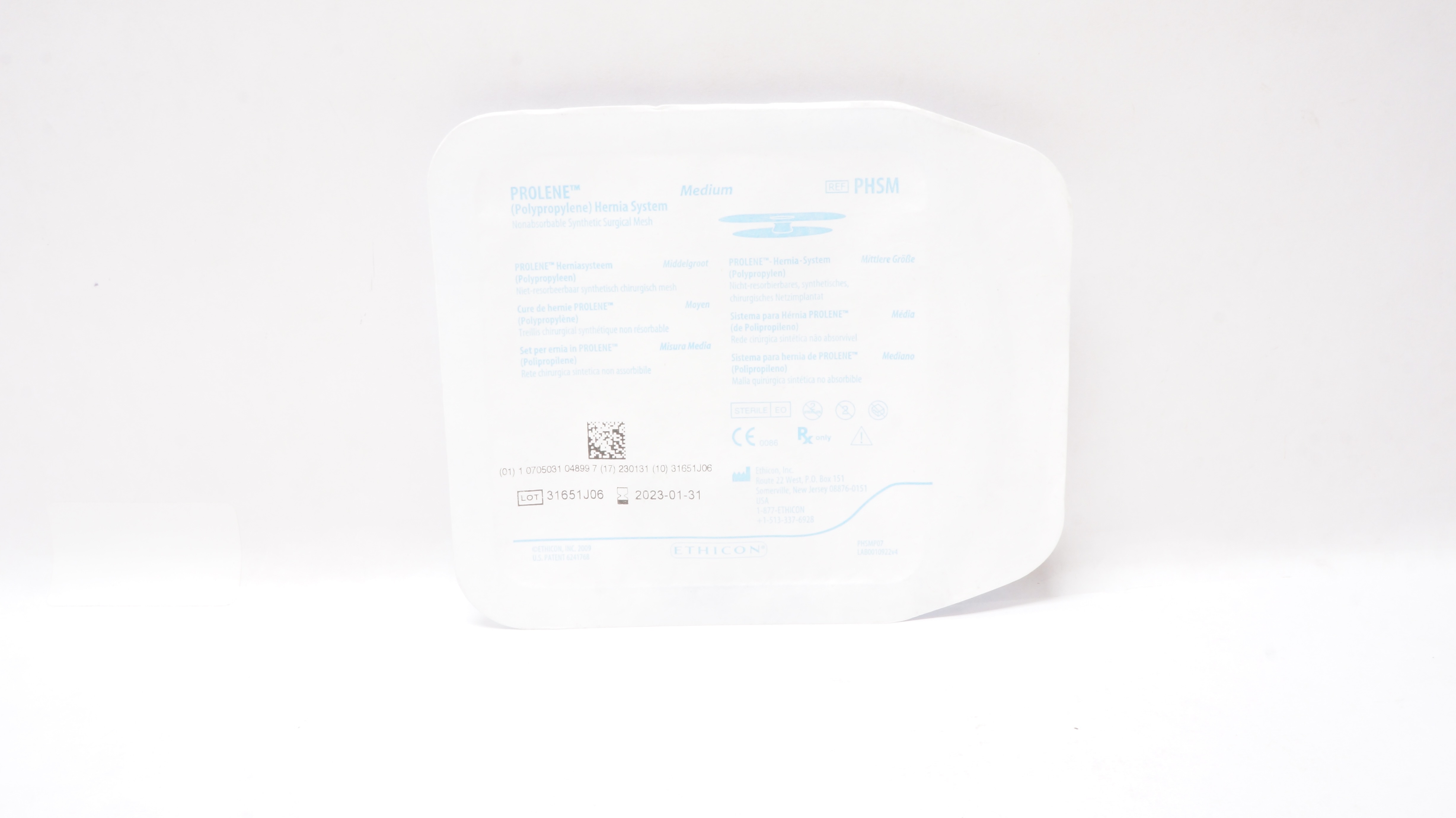 Ethicon PHSM Prolene Hernia System Nonabsorbable Surgical Mesh Medium (x)