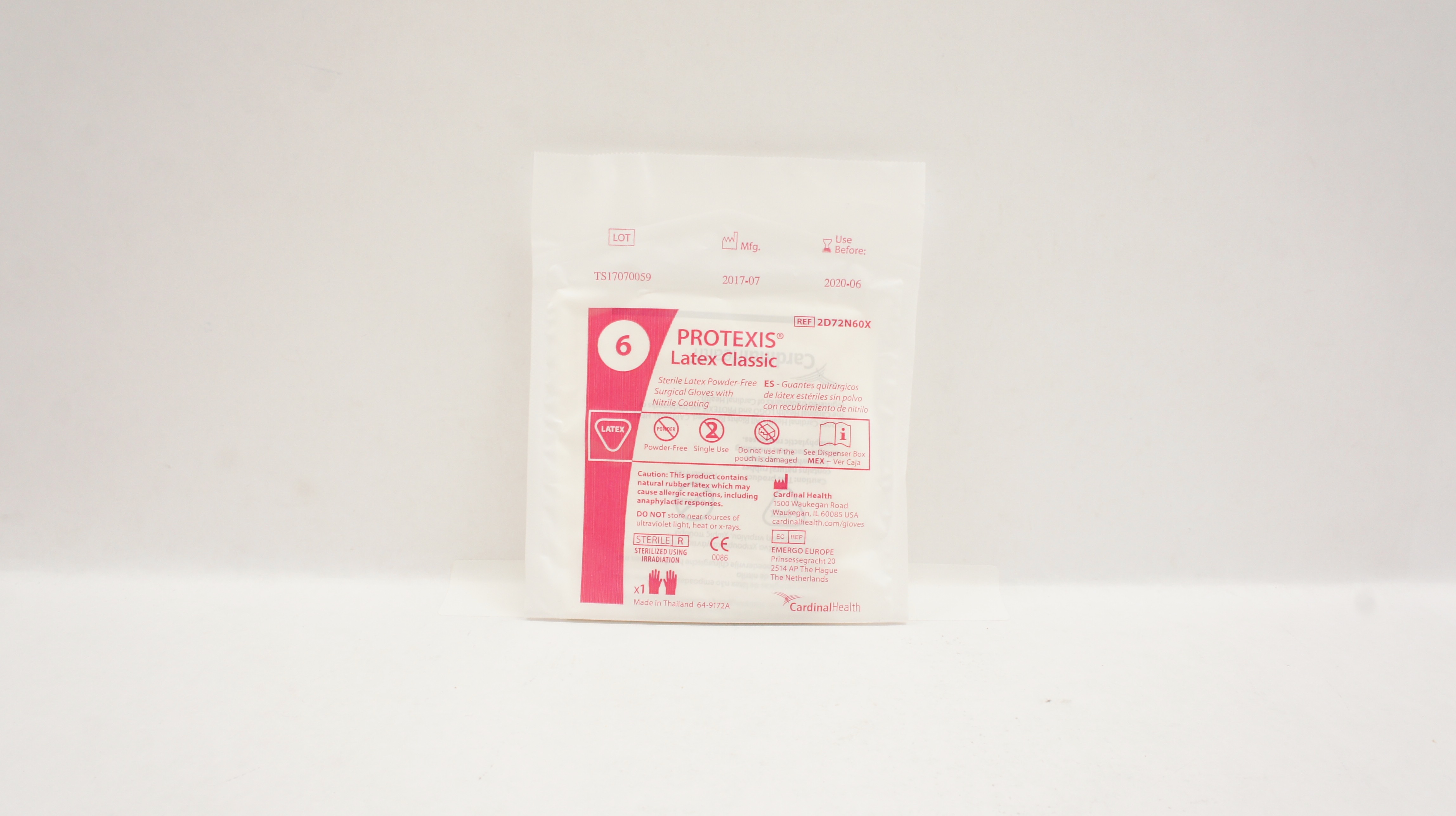 Cardinal Health 2D72N60X Protexis Latex Classic Surgical Gloves 6 (x)