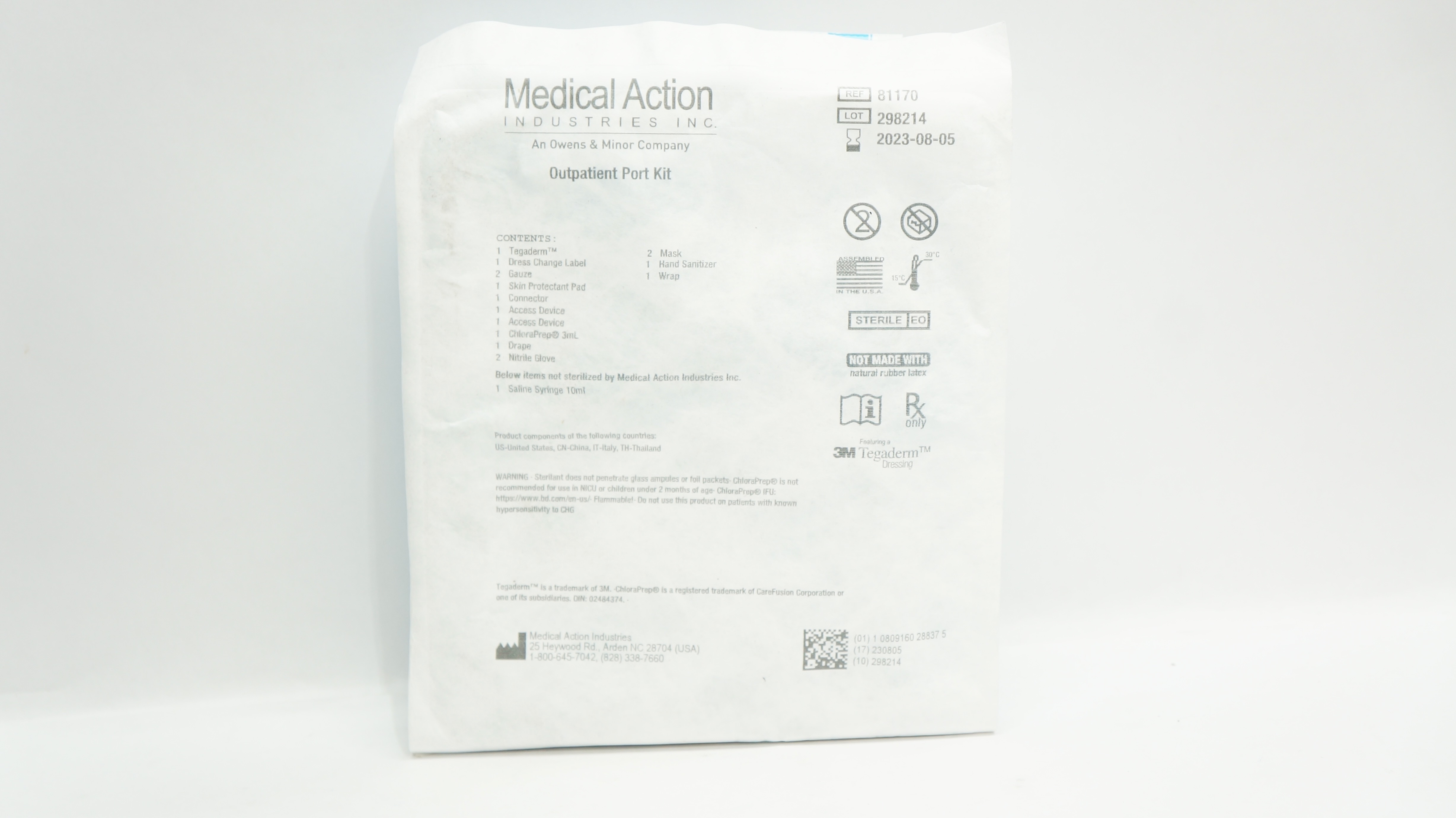 Medical Action 81170 3M Tegaderm Outpatient Port Kit (x)
