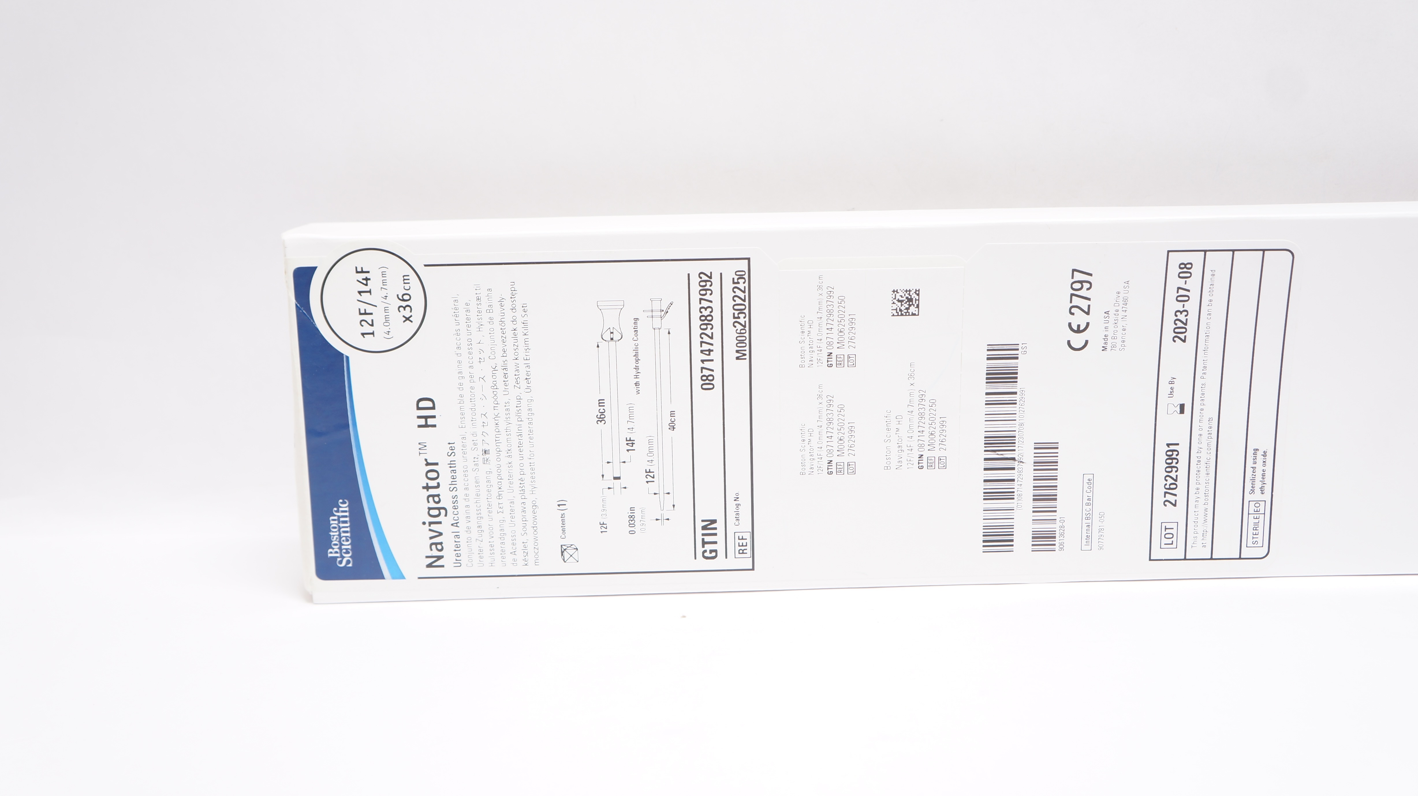 Boston Scientific M0062502250 Navigator Ureteral Sheath Set 12/14F x 36cm(x)