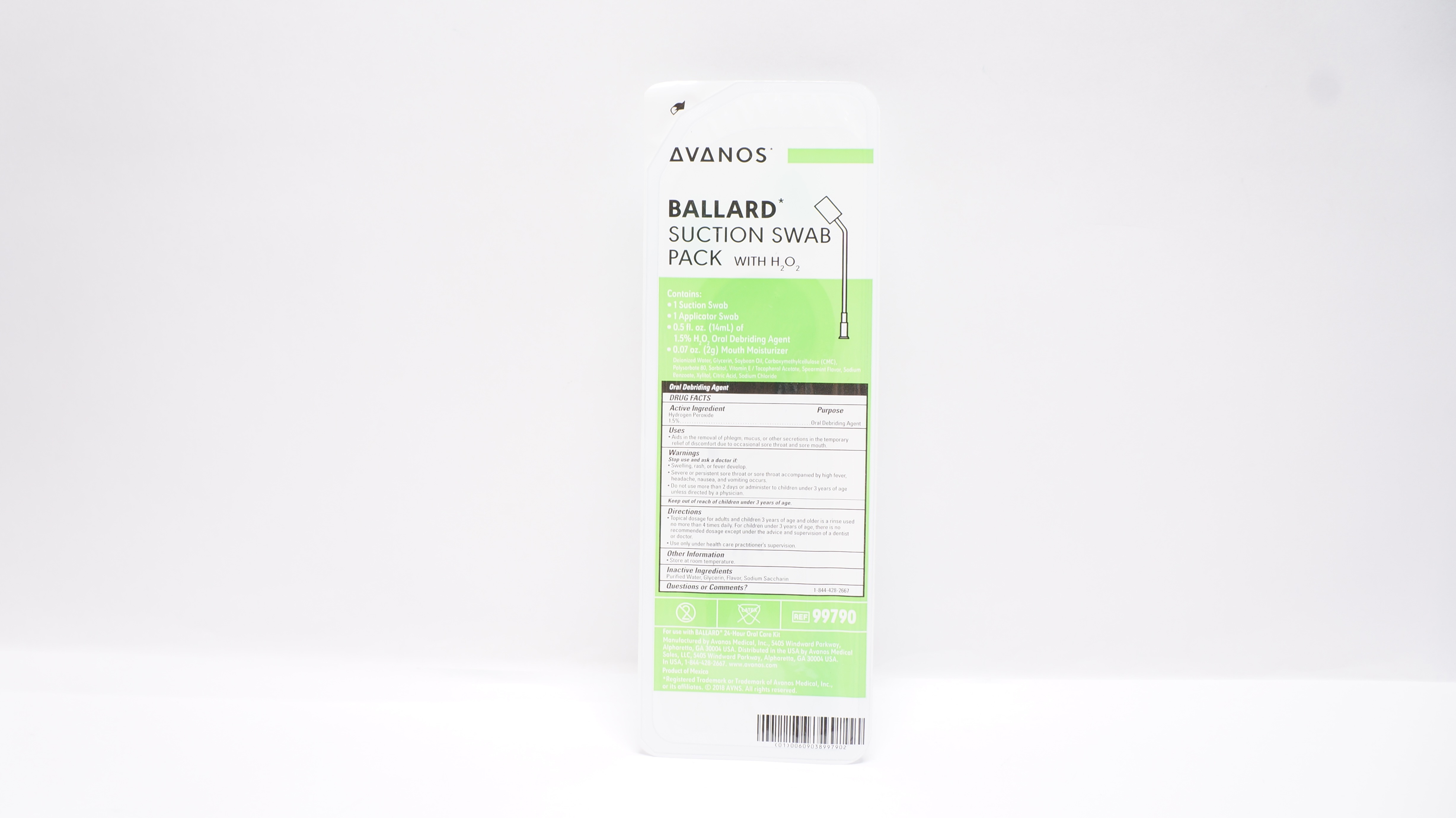 Avanos 99790 Ballard Suction Swab Pack with H2O2 with Ballard Technology (x)
