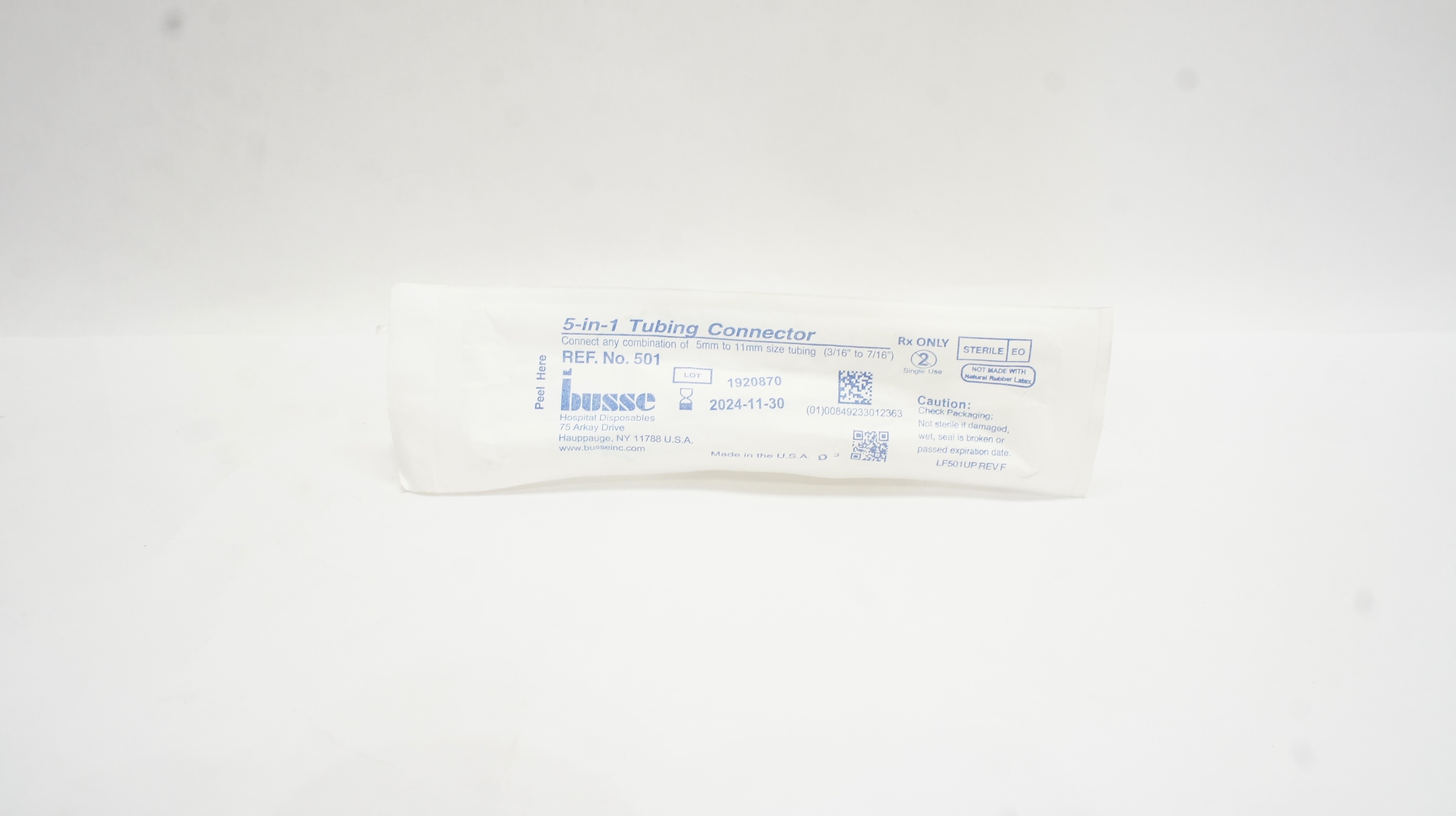 Busse 501 5-in-1 Tubing Connector