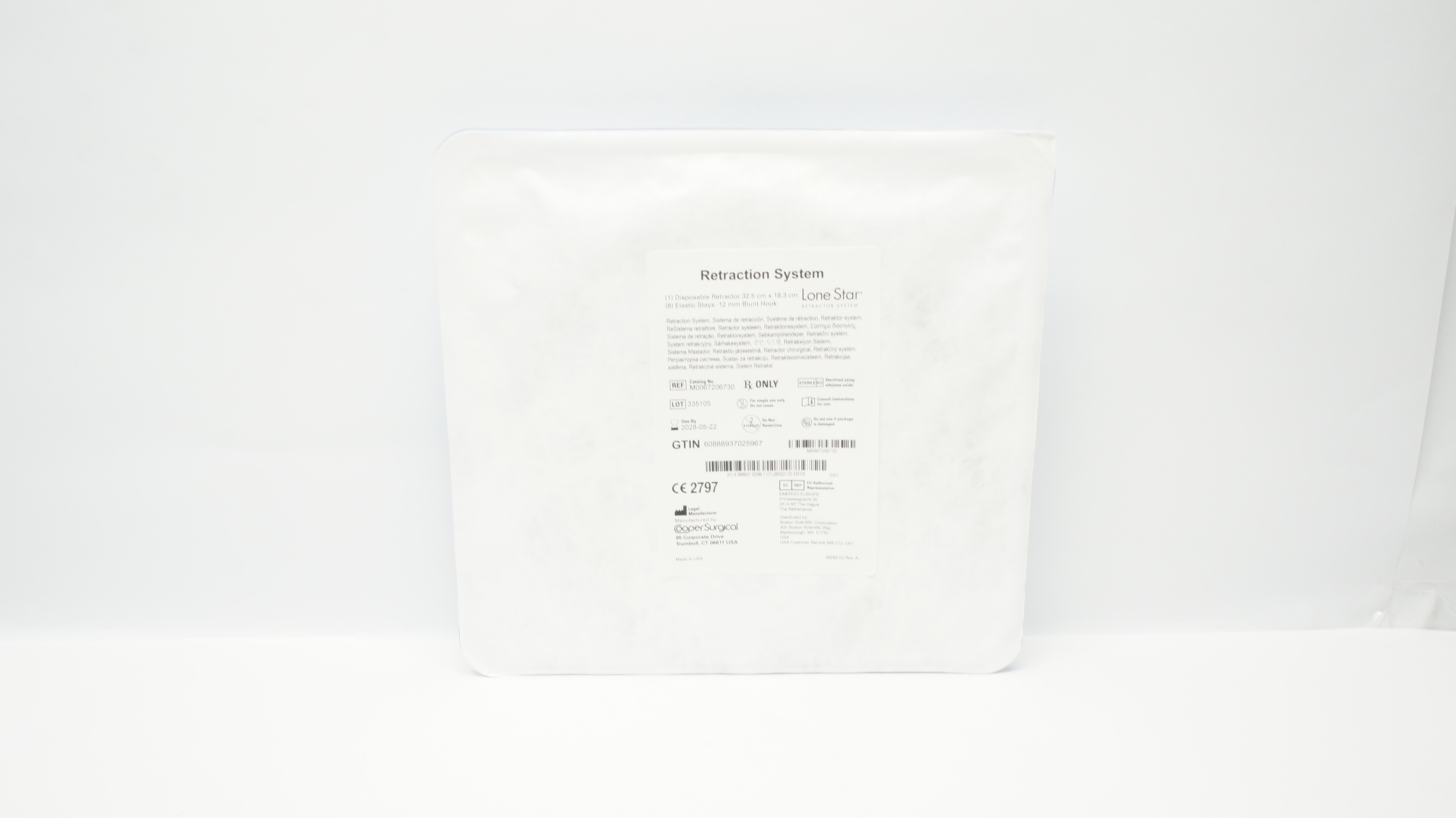 Cooper Surgical M0067206730 Lone Star Retraction System 32.5cm x 18.3cm, 12mm