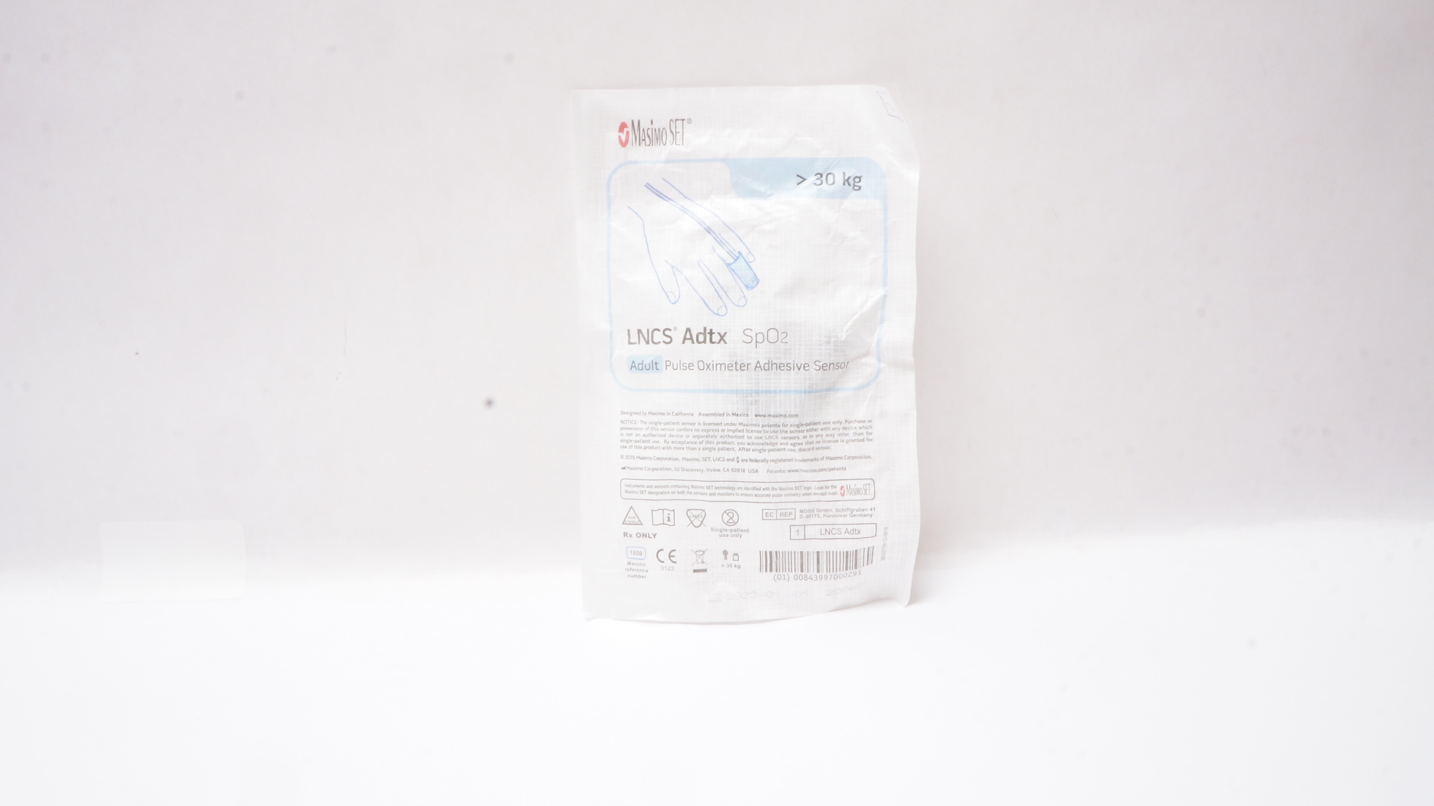 Masimo 1859 LNCS Adtx SpO2 Adult Pulse Oximeter Adhesive Sensor  >30 kg (x)