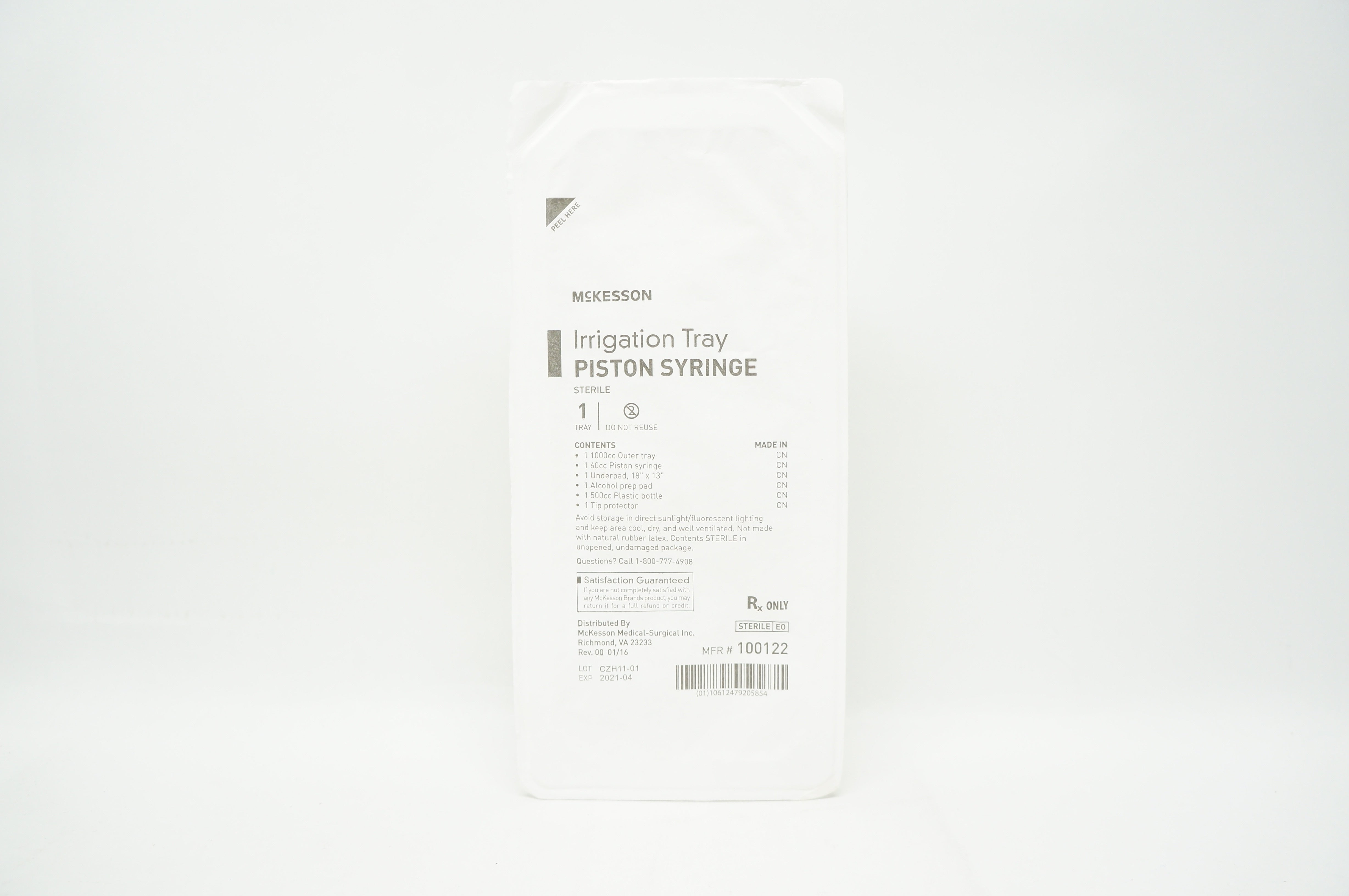 McKesson 100122 Irrigation Tray Piston Syringe (x)