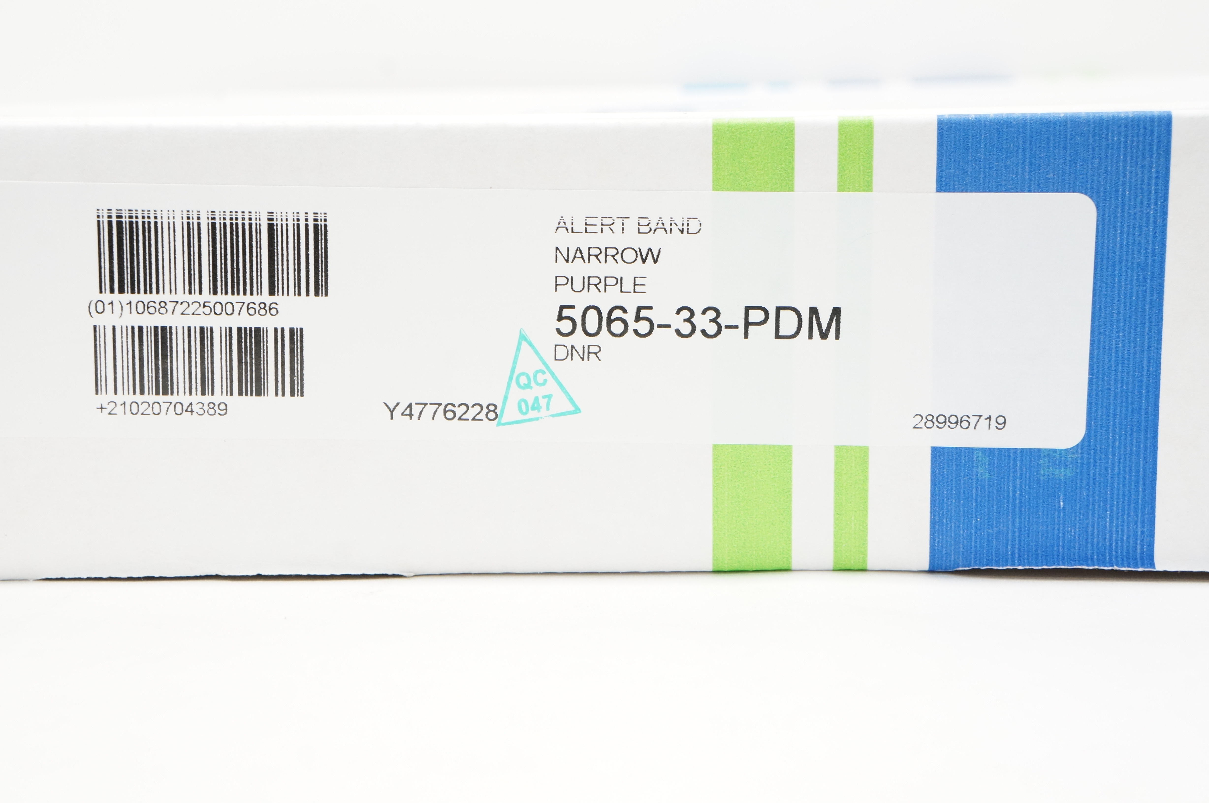 PDC 5065-33-PDM Alert Band Narrow Purple - Box of 500