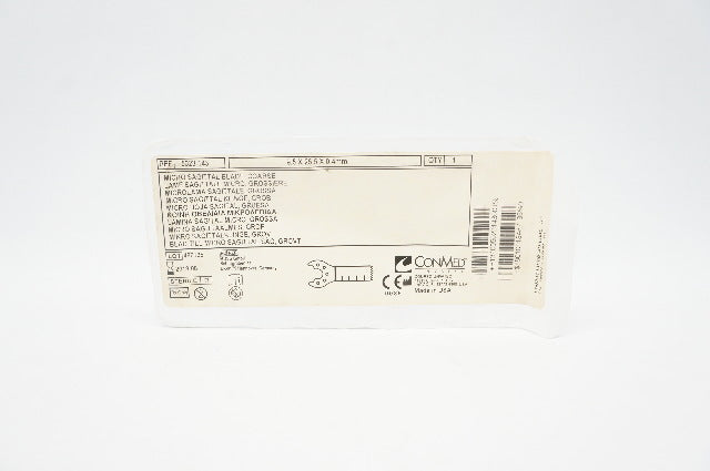ConMed  5023-143 Micro Sagittal, Blade, Coarse 9.5 x25.5 x0.4mm (x)