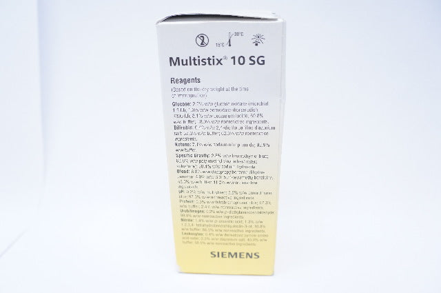 Siemens 2161 Multistix 10SG REafent Strips For Urinalysis