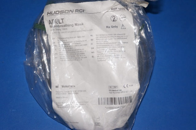 Hudson RCI 1059 Adult Nonrebreathing Mask