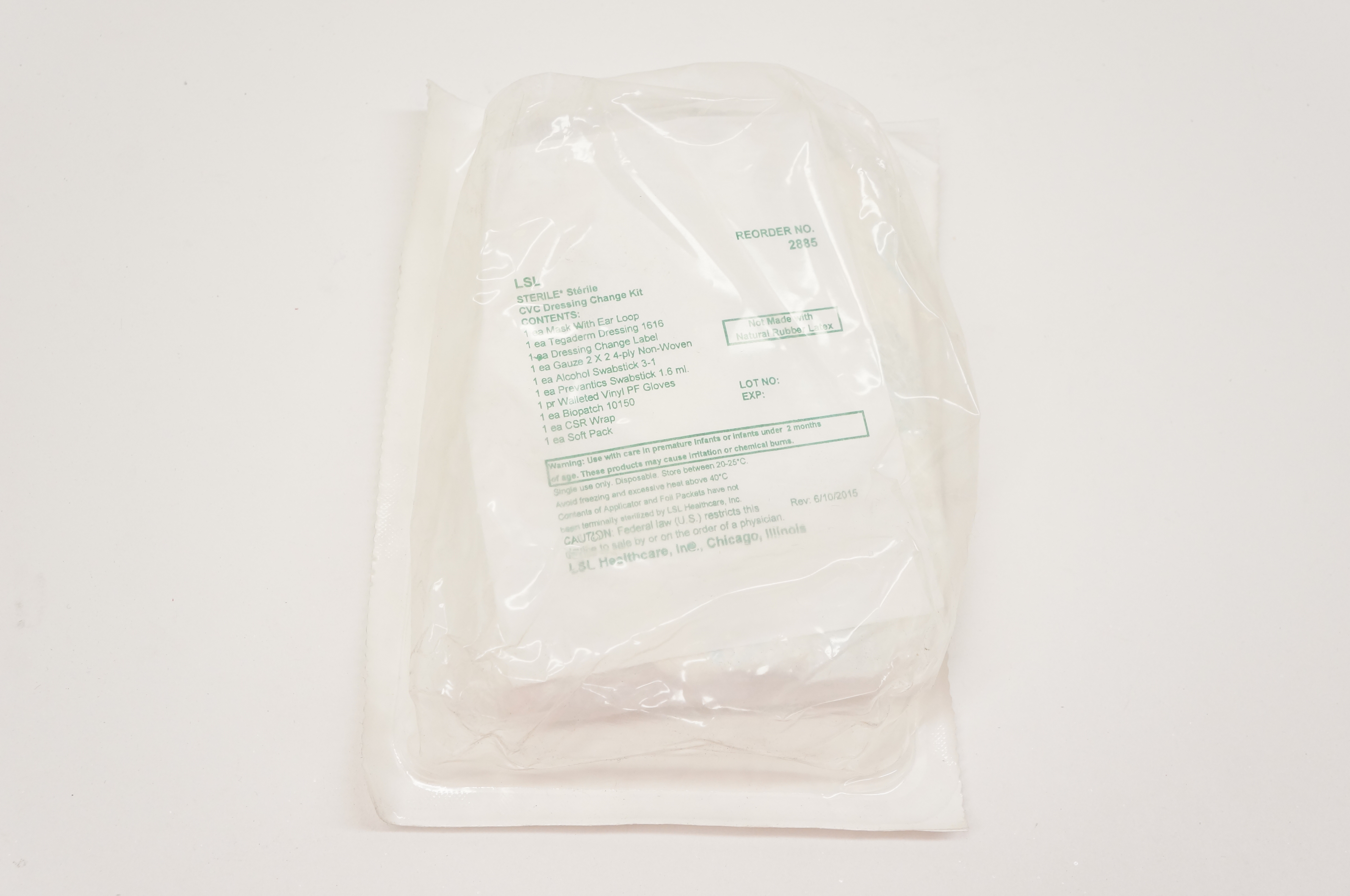 LSL 2885 Sterile CVC Dressing Change Kit (x)