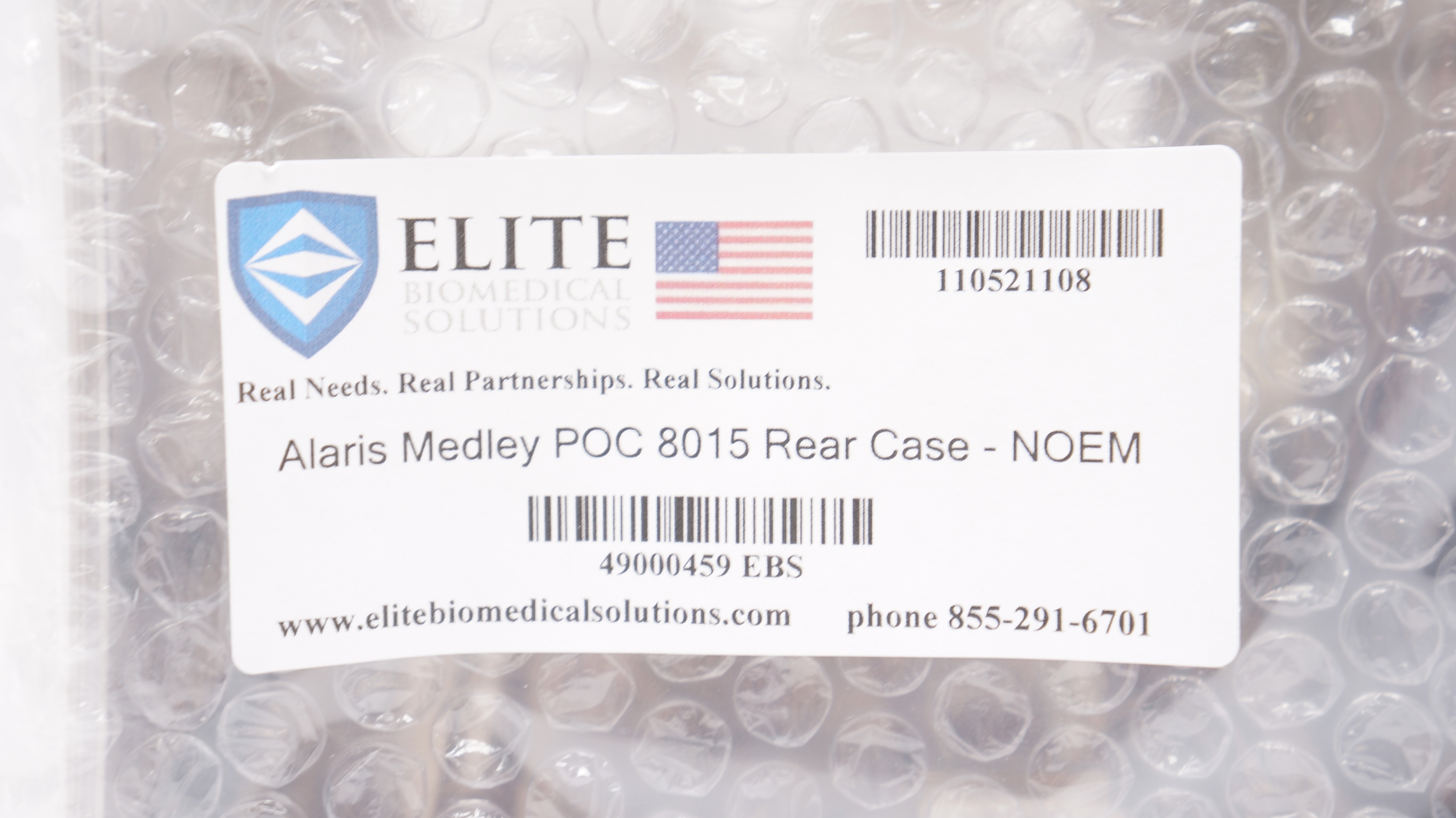 Elite Biomedical 8015 Alaris Medley POC Rear Case - NOEM