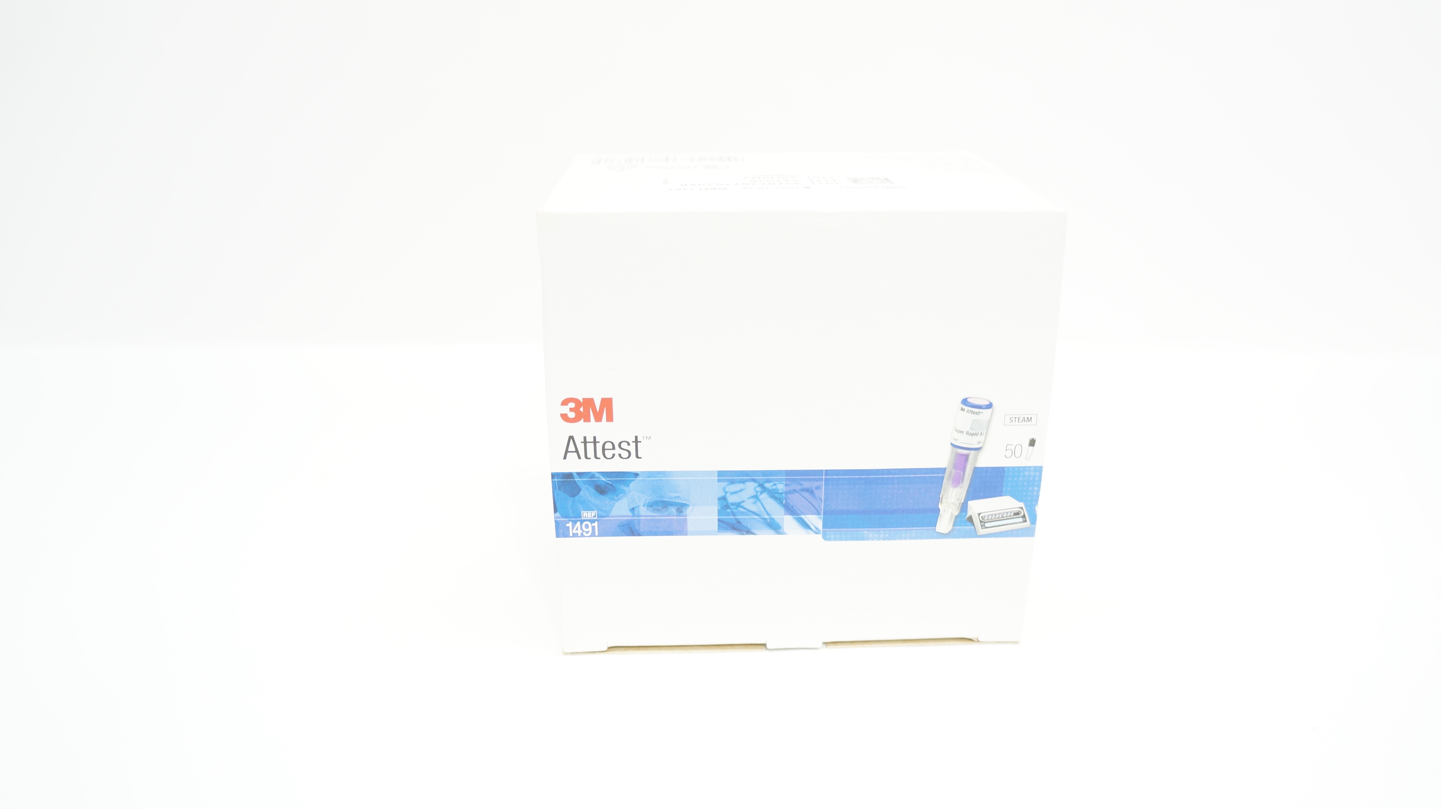 3M 1491 Attest Super Rapid Biological Indicator Steam Sterilization(x)-Box of 50