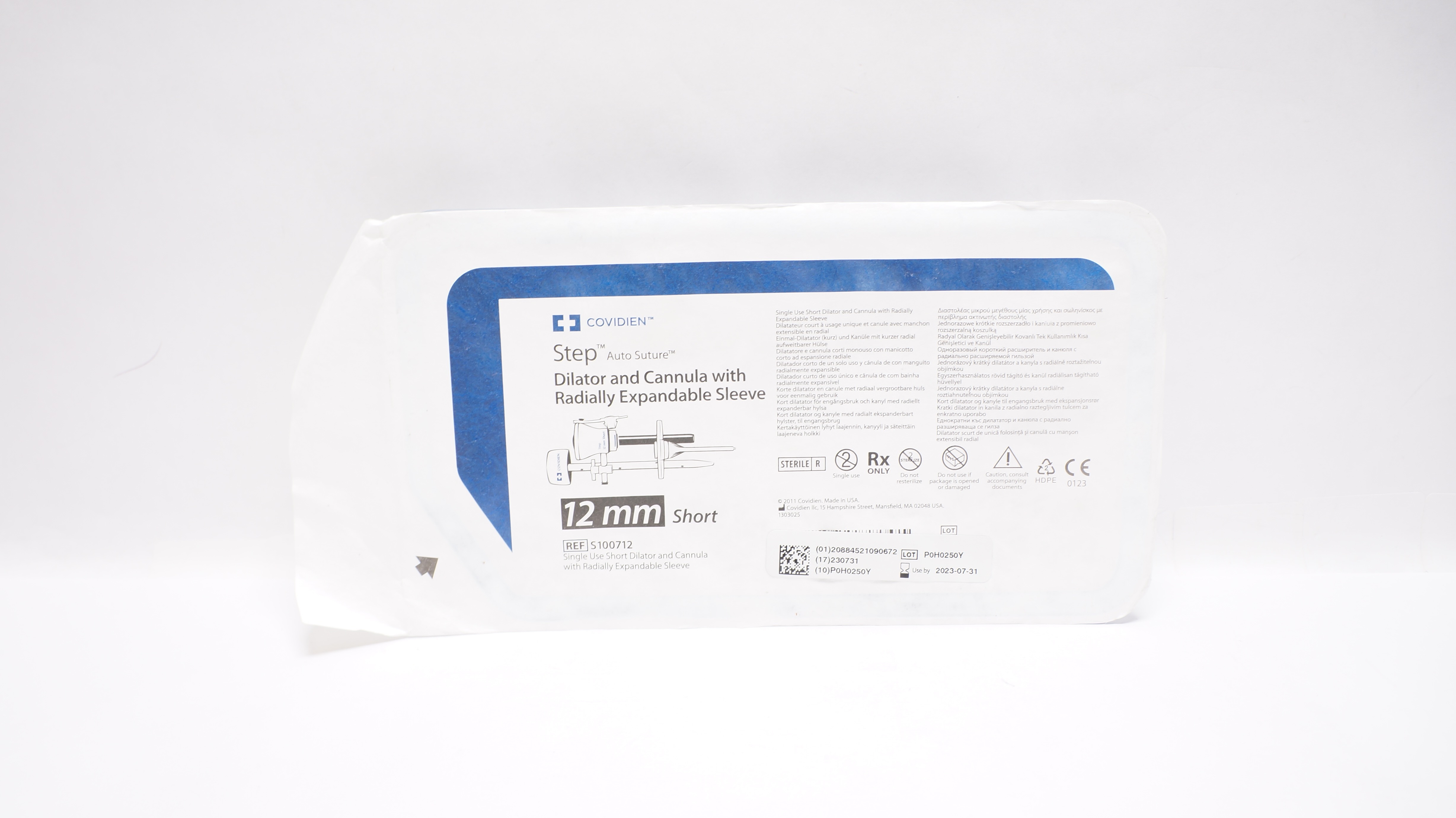 Covidien S100712 Step Dilator & Cannula W/Radially Expandable Sleeve 12mm (x)