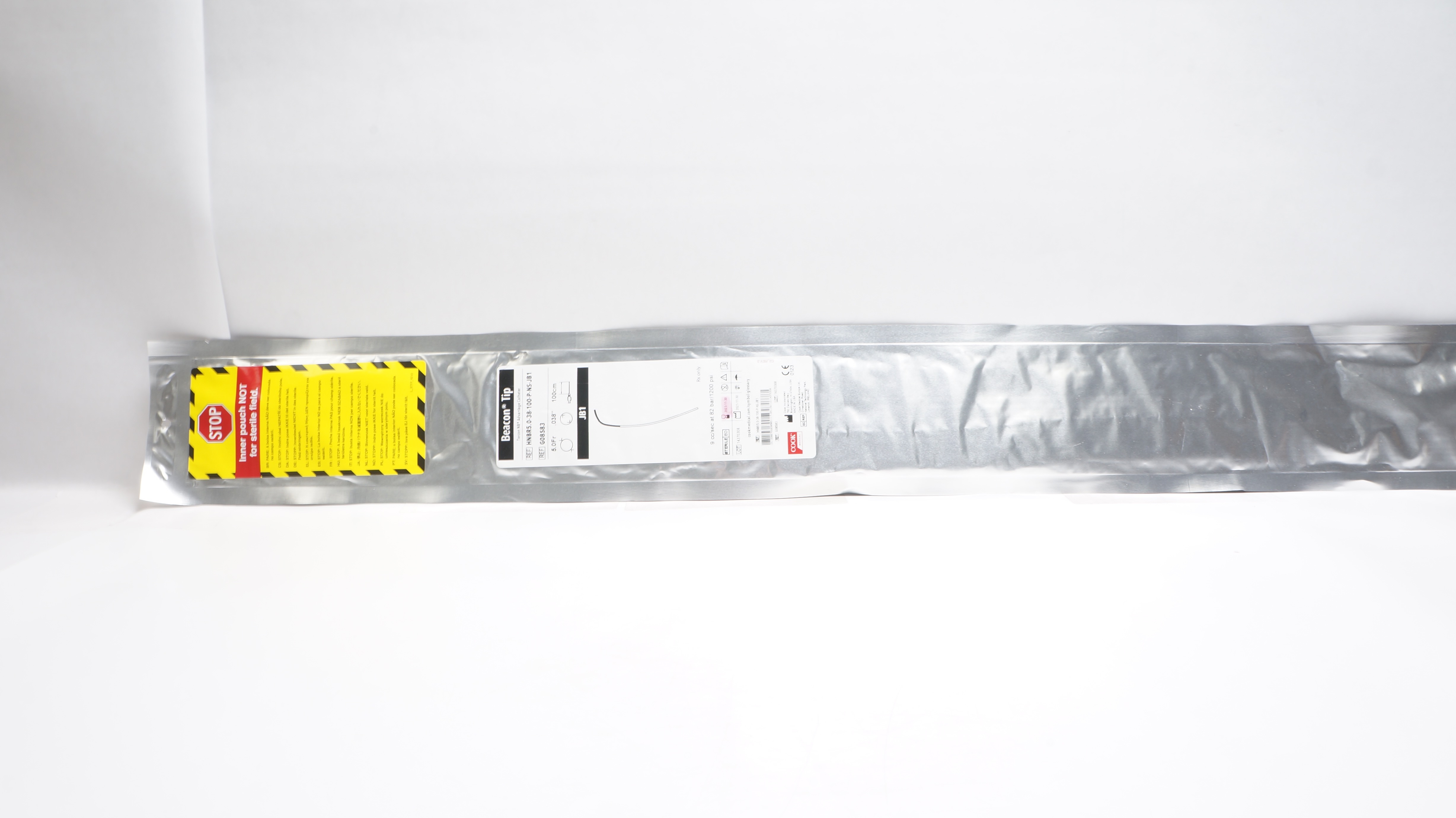 Cook Medical G08583 JB1 Beacon Tip Advantage Cath. 5Fr x .038inch x 100cm (x)