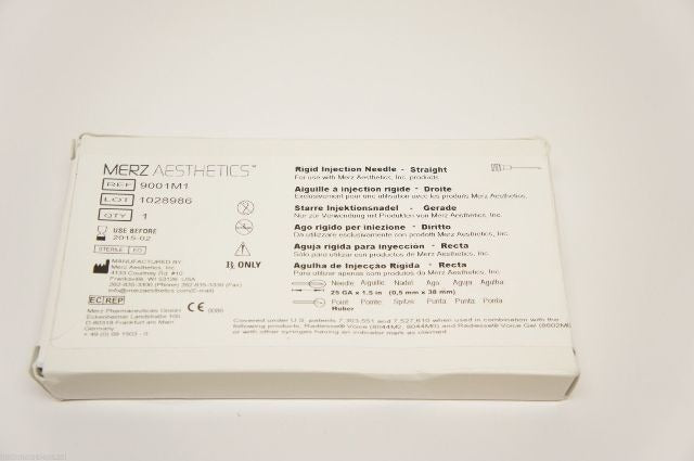 9001M1 ~ Merz Aesthetics Rigigd Injection Ndle - Straight 25Ga x 1.5in. (x)