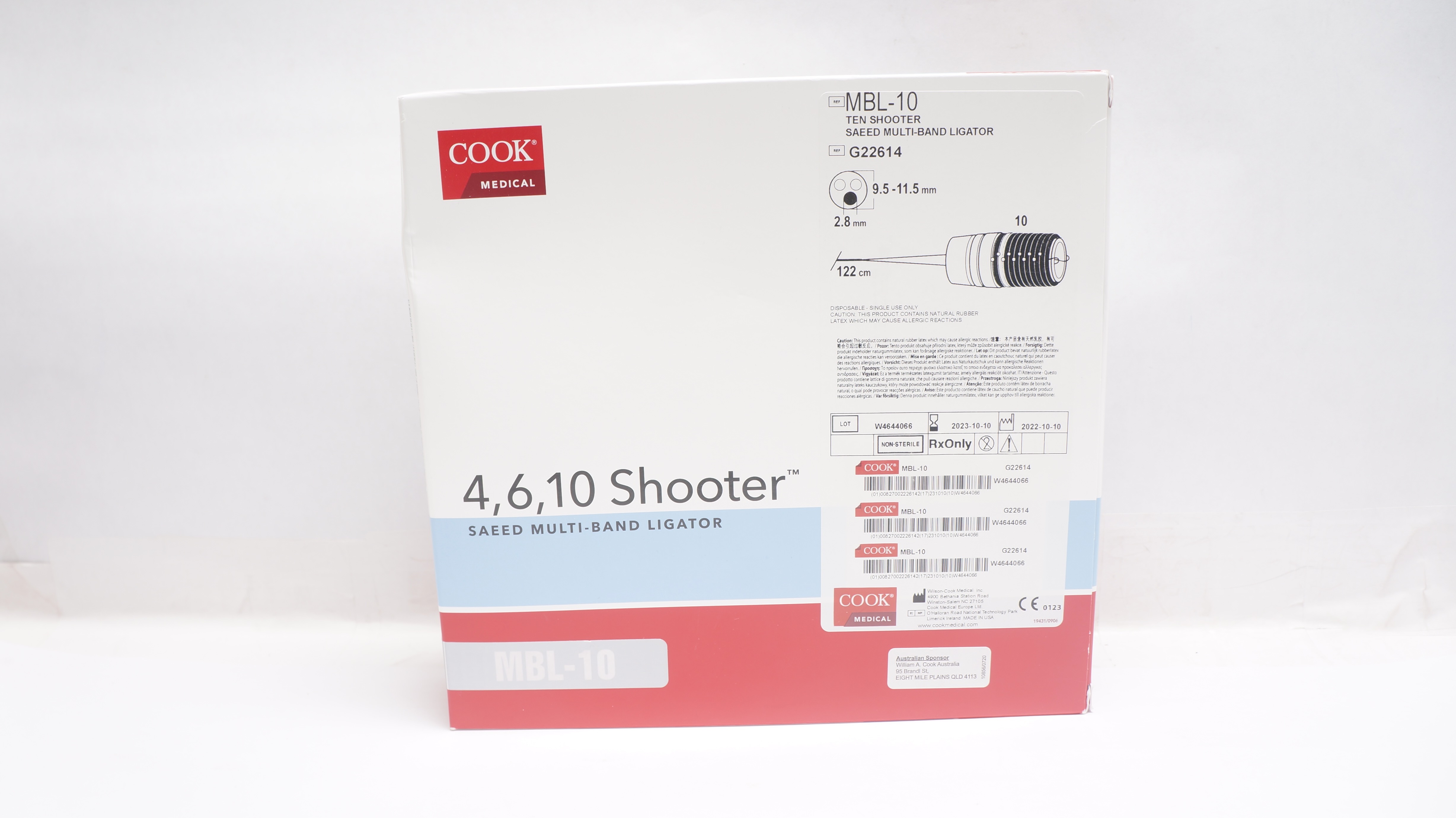 COOK Medical G22614 Ten Shooter Saeed Multi-Band Ligator 122cm (x)