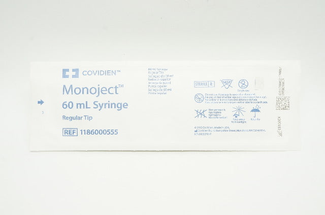 Covidien 1186000555 Monoject 60mL Syringe Regular Tip