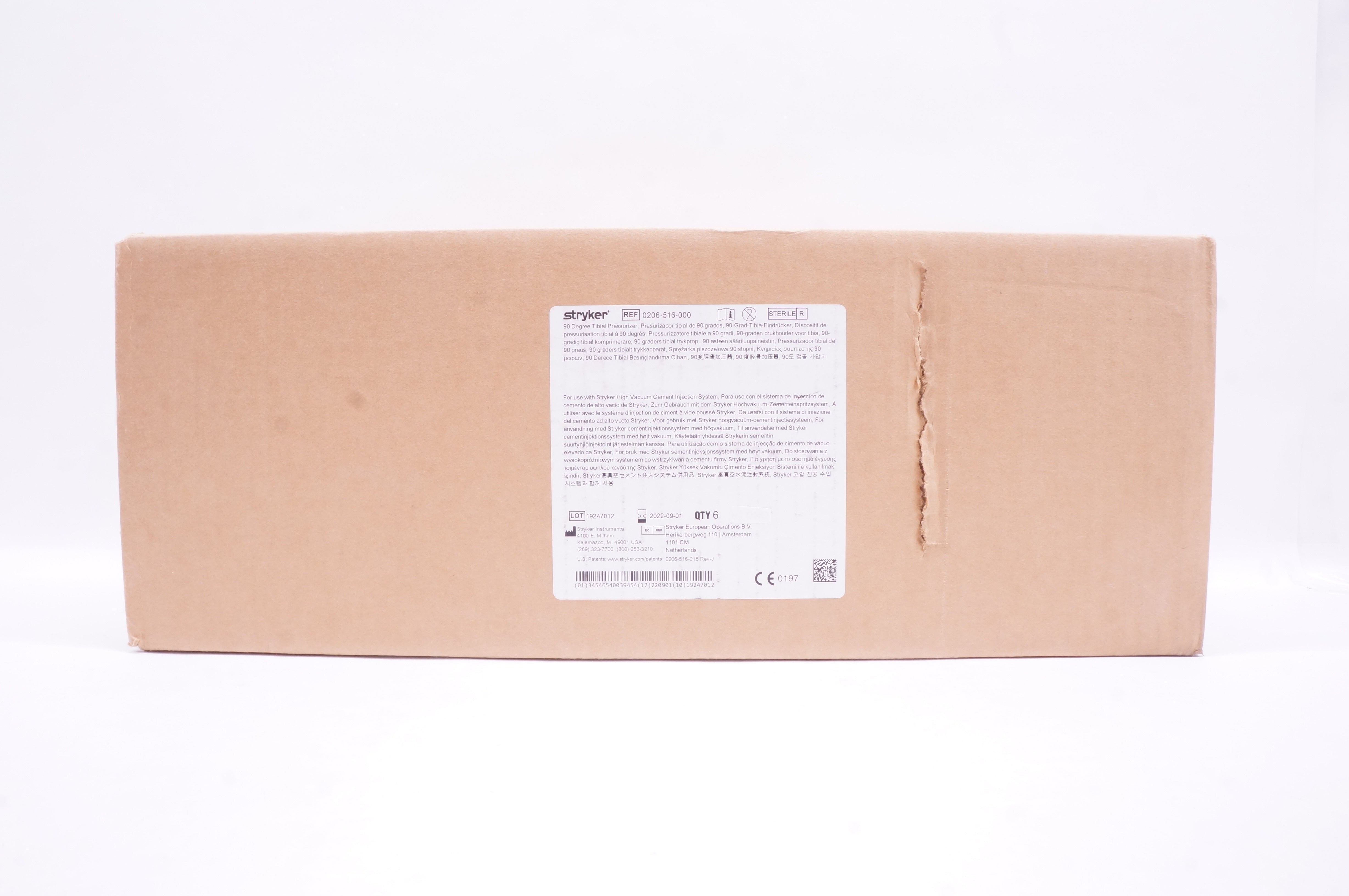 Stryker 0206-516-000 90 Degree Tibial Pressurizer - Box of 6