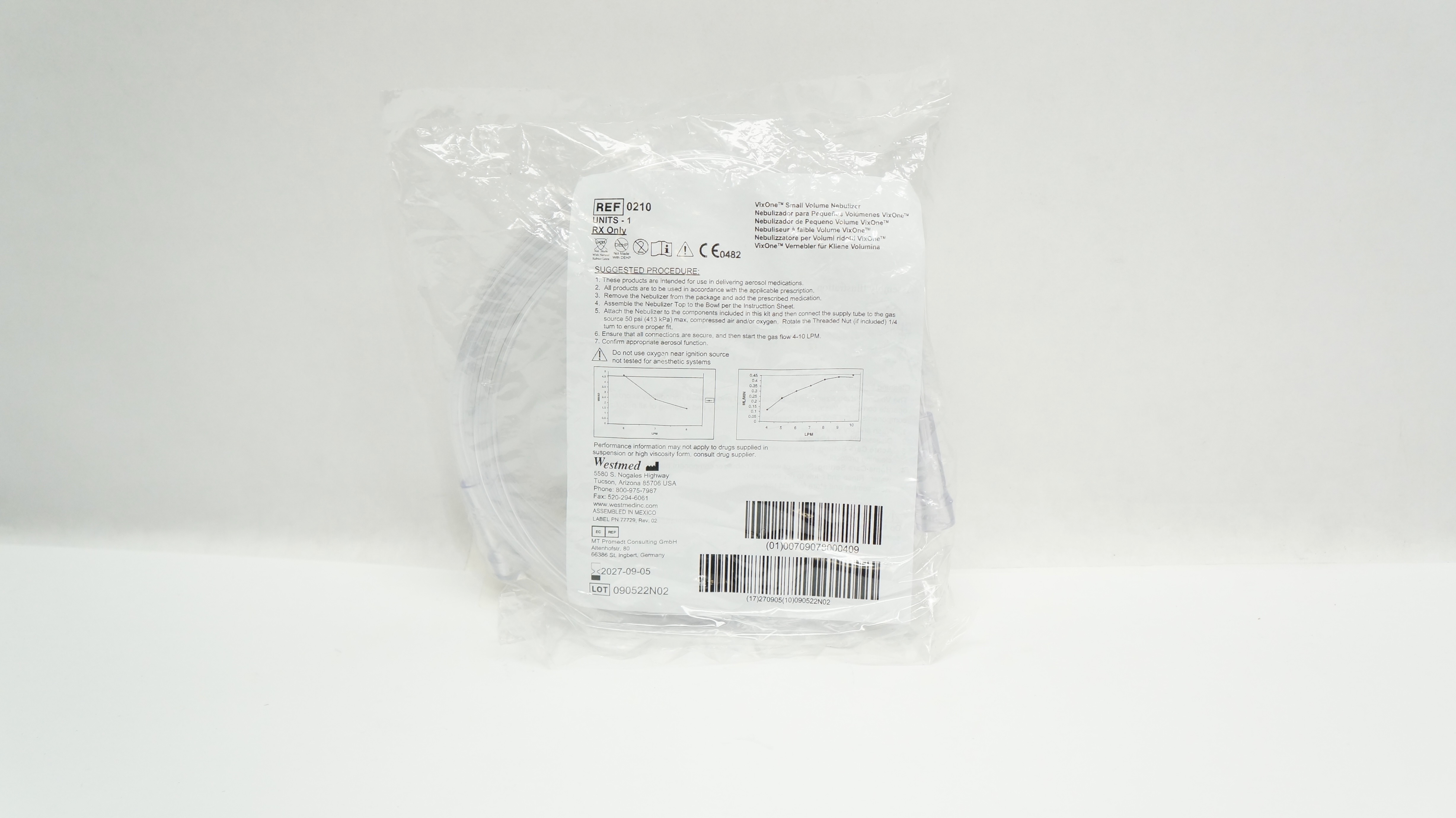 Westmed 0210 Small Volume Nebulizer VixOne