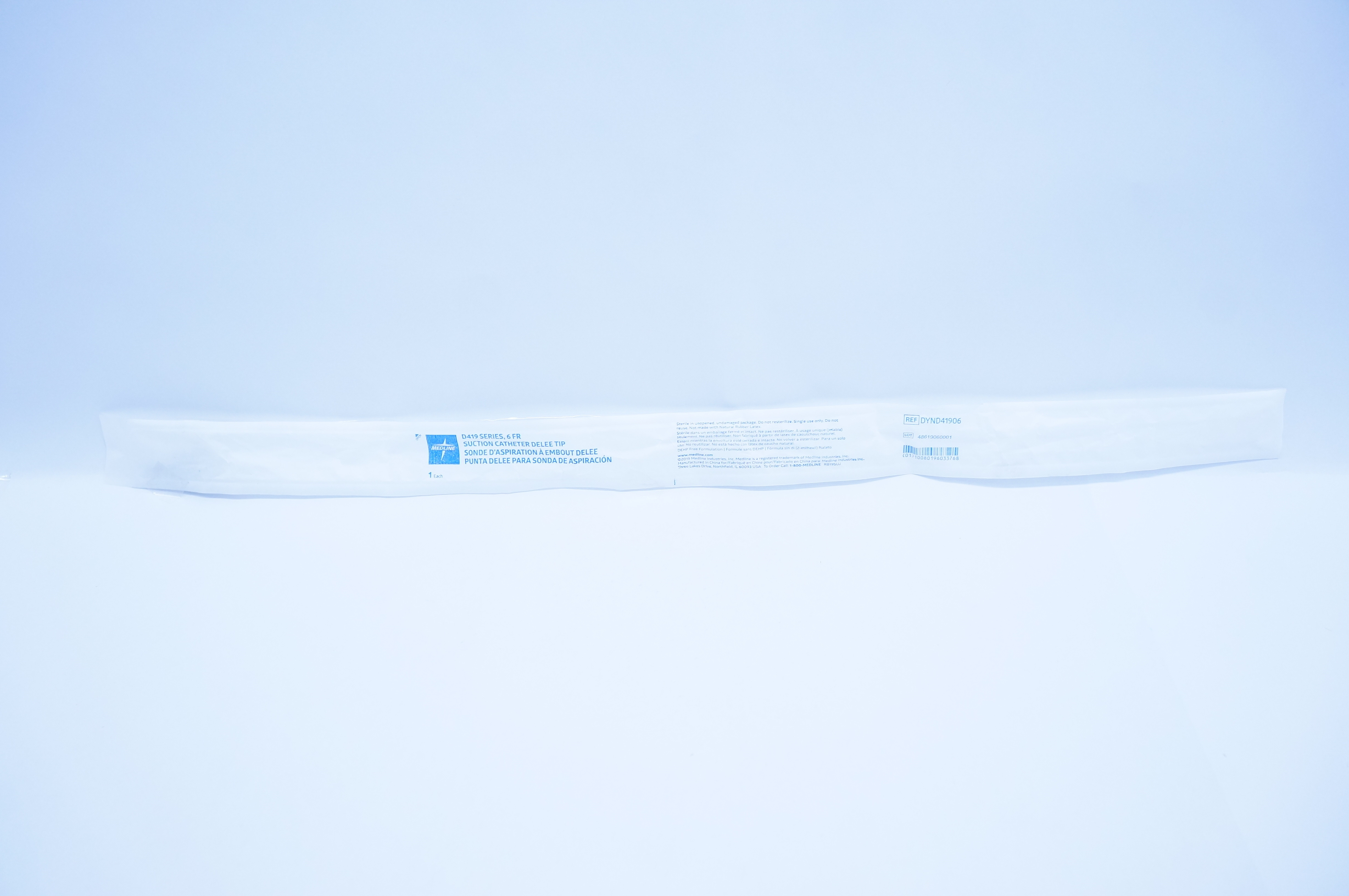 Medline DYND41906 D419 Series Suction Cath. Delee Tip 6Fr