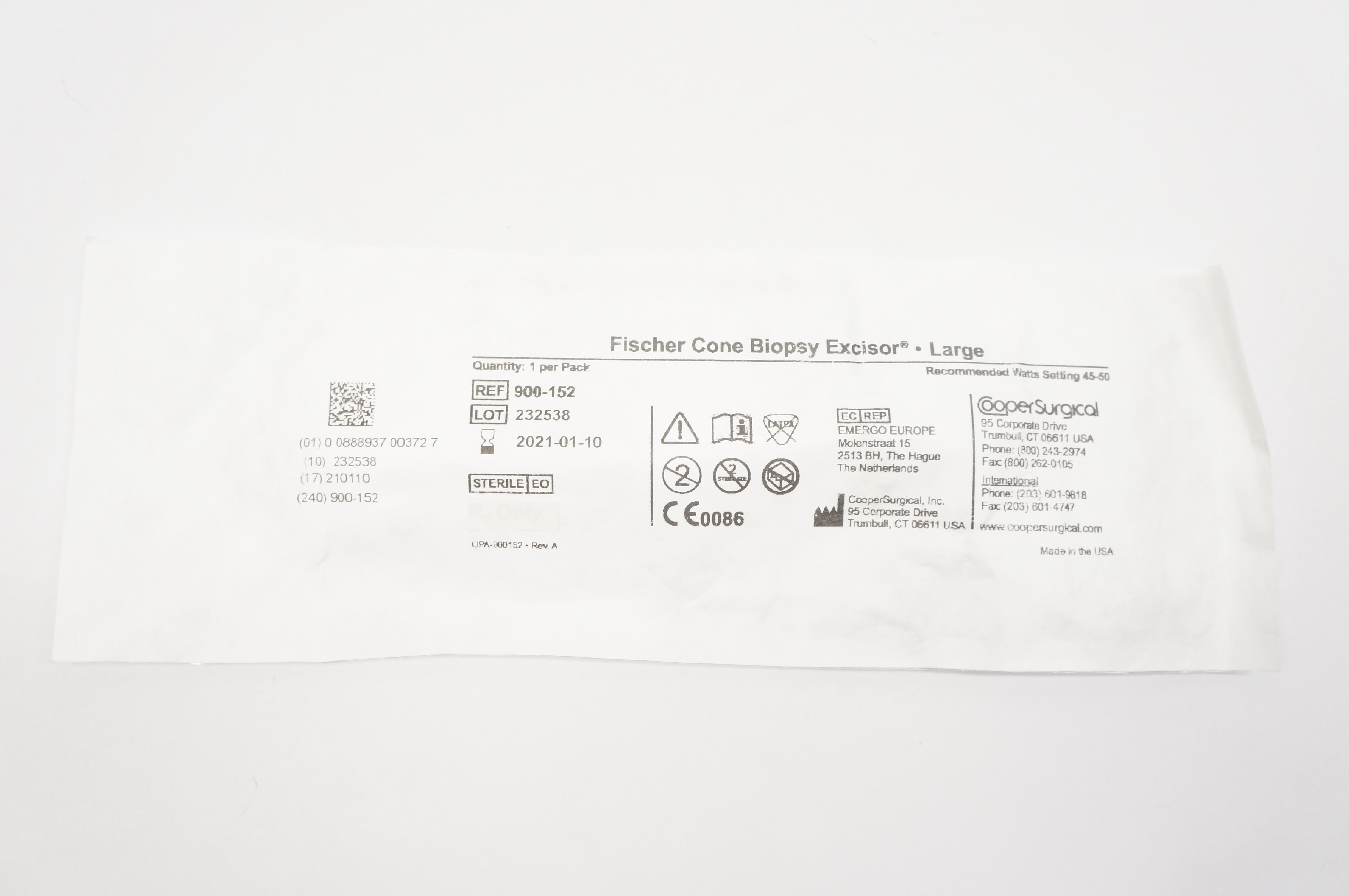 Cooper Surgical 900-152 Fischer Cone Biopsy Excisor - Large