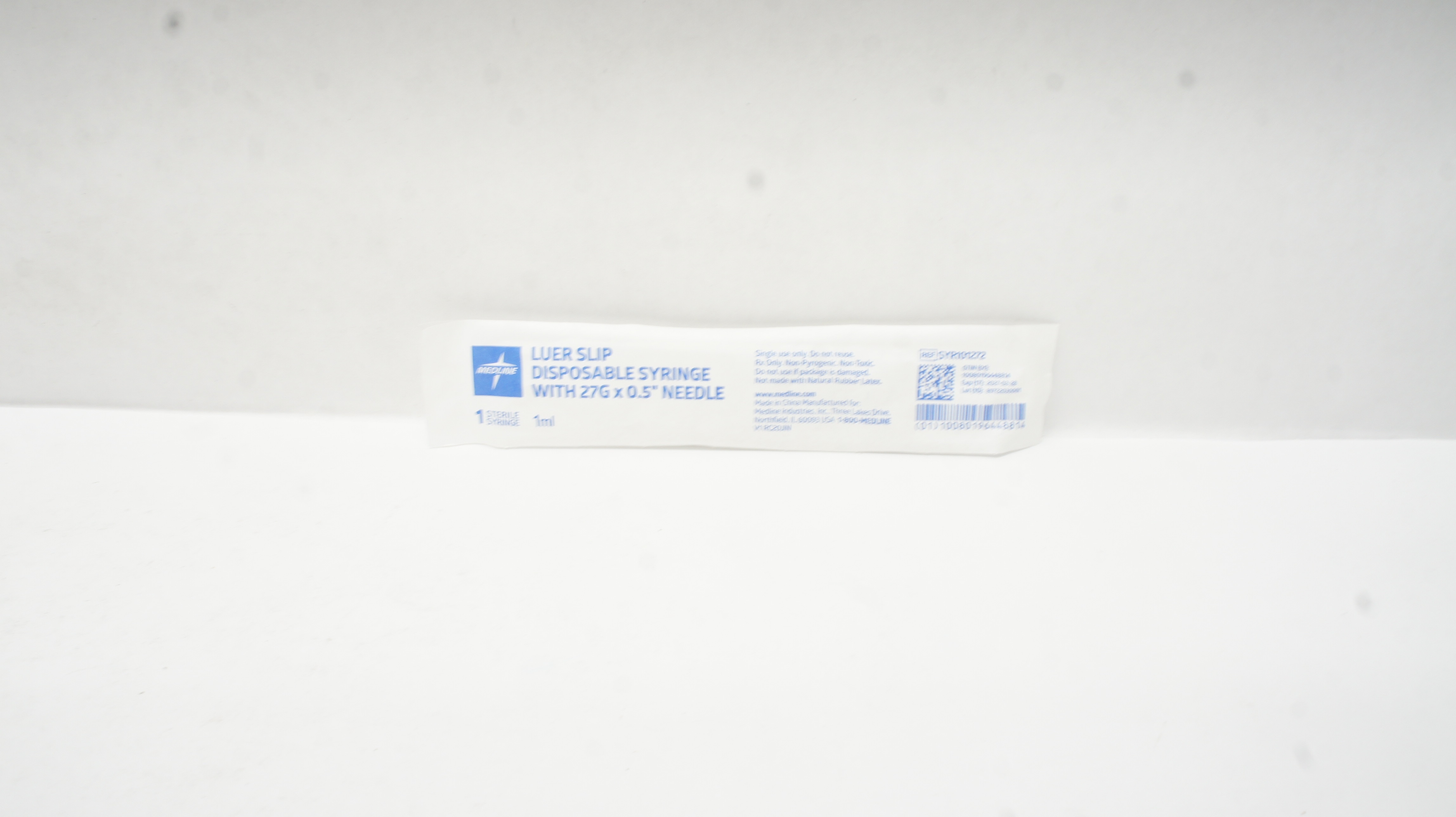 Medline SYR101272 Luer Slip Disposable Syrige W/ Ndle 27G x 0.5inch 1ml