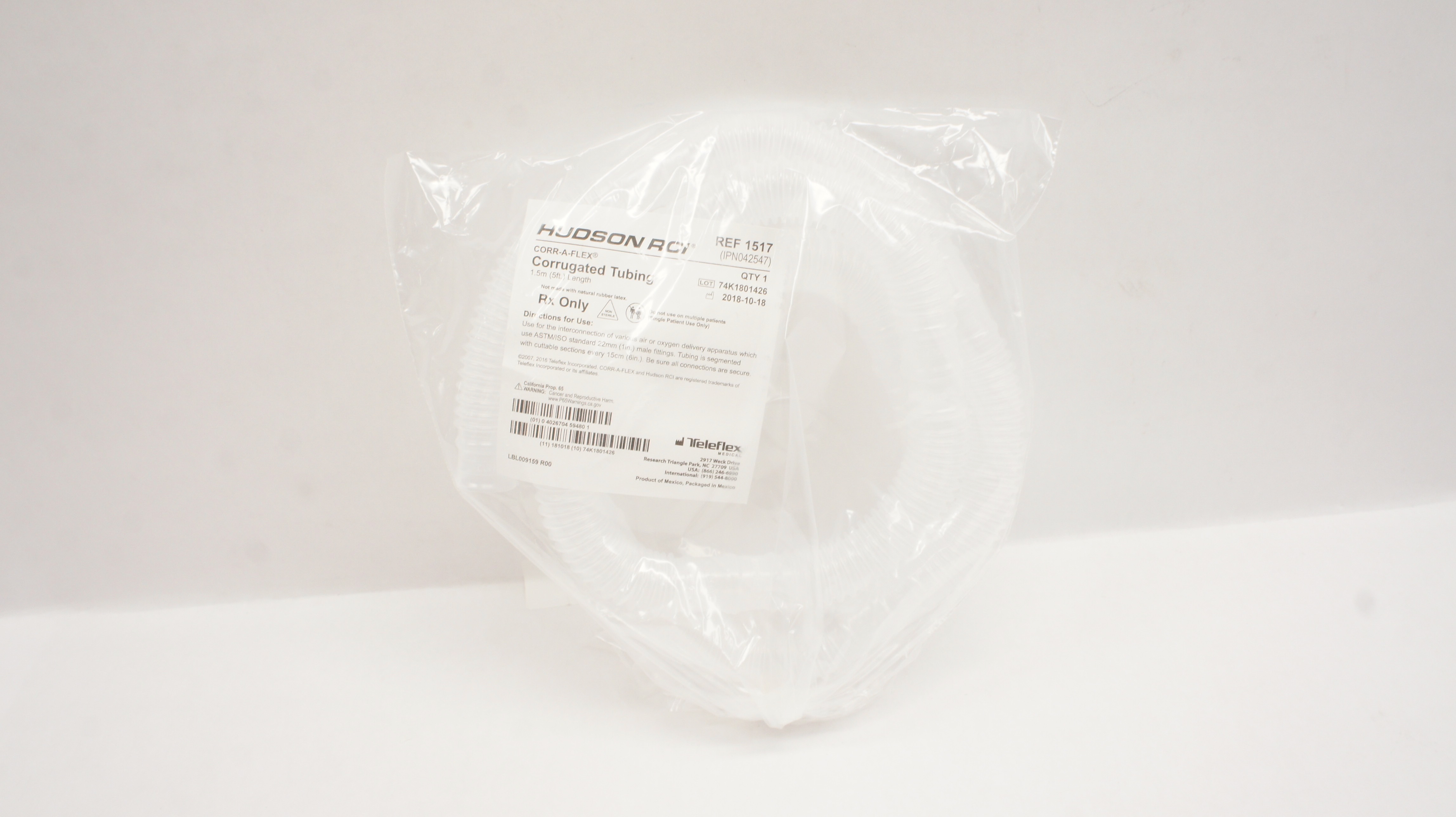Teleflex 1517 Hudson RCI Corr-A-Flex Corrugated Tubing 5Ft.