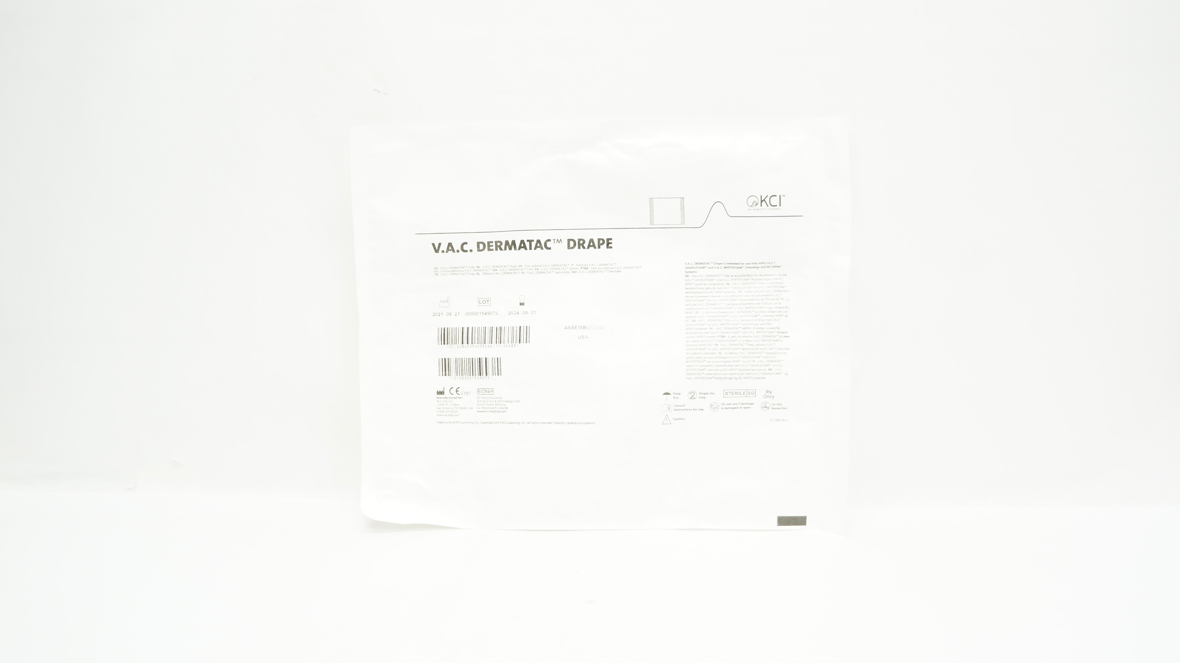 KCI V.A.C. Dermatic Drape