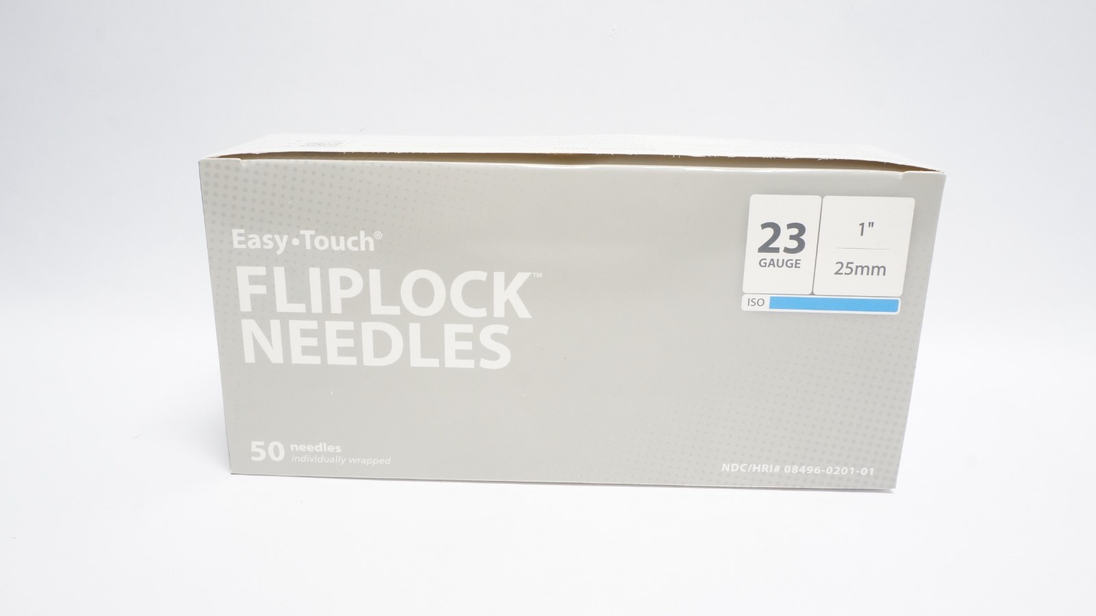 Easy Touch 08496-0201-01 FlipLock Needles 23 Gauge 1 inch 50 Pack