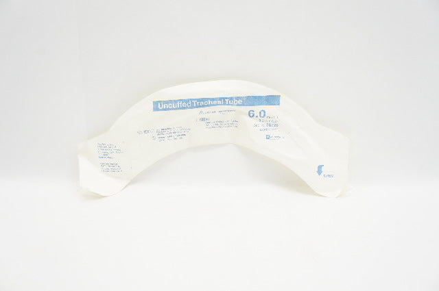 Covidien 86229 Mallinckrodt Oral/Nasal Tracheal Cuffless 6.0mm ID x 8.2mm OD