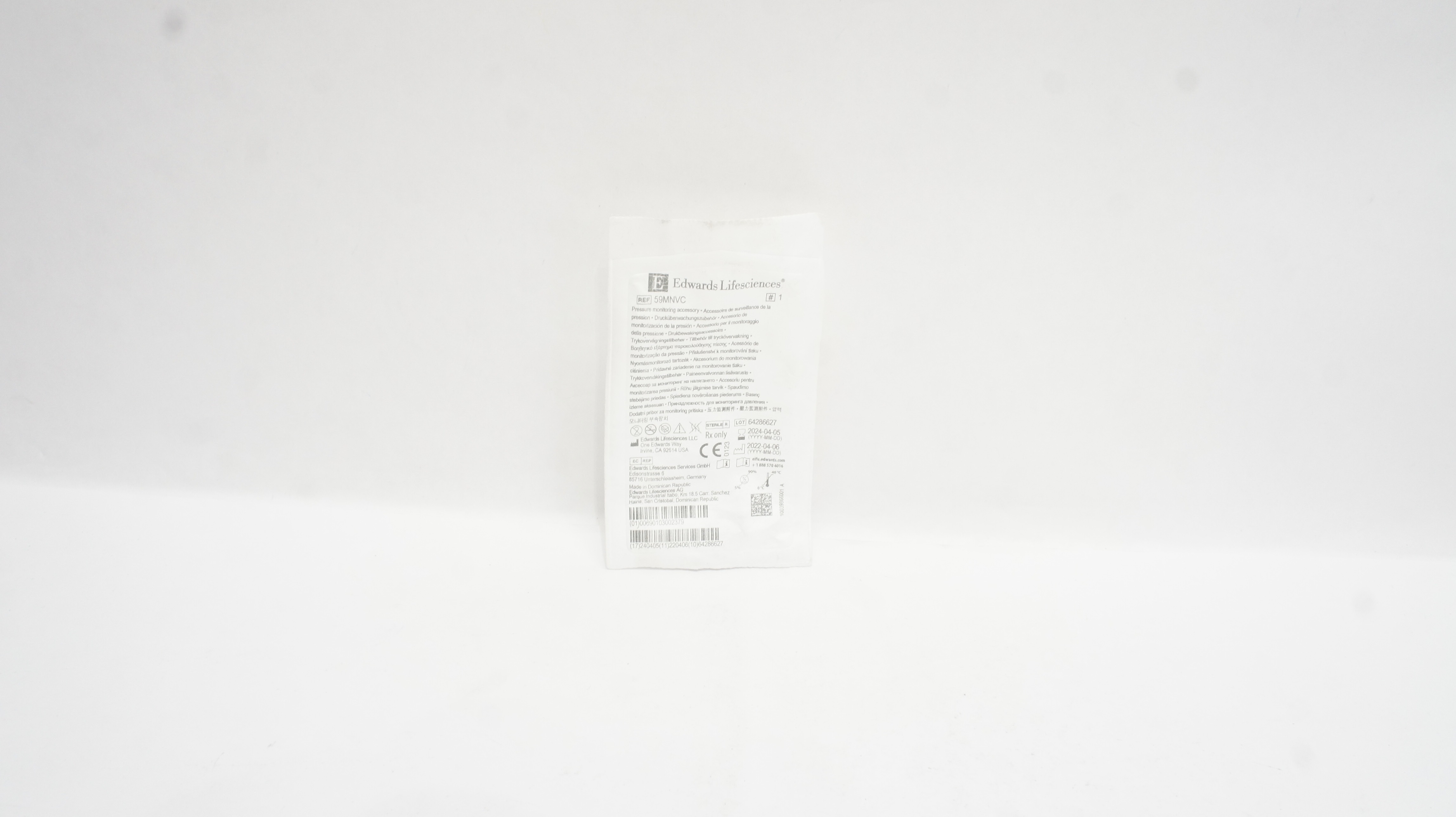 Edwards Lifesciences 59MNVC Pressure Monitoring Accessory